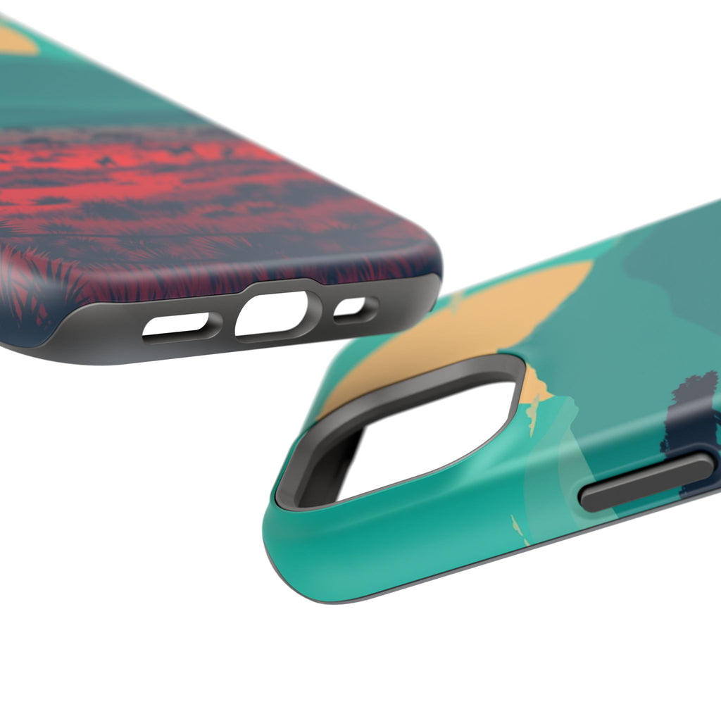 iPhone Savanna Horizon Vintage Retro Poster Slim iPhone Everyday · iPhone Case