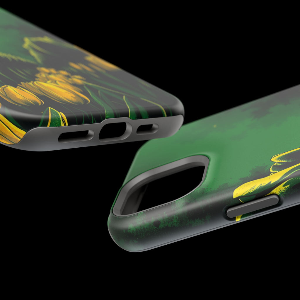 iPhone Tulip Row Emerald Green And Gold Slim Snap Case · iPhone Case