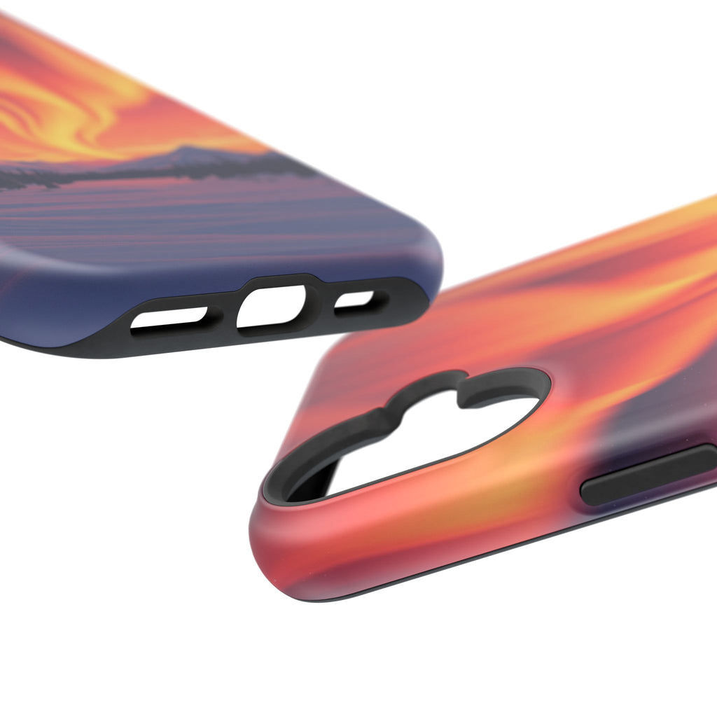 iPhone Sunset Amber And Peach Northern Lights Slim iPhone Everyday · iPhone Case