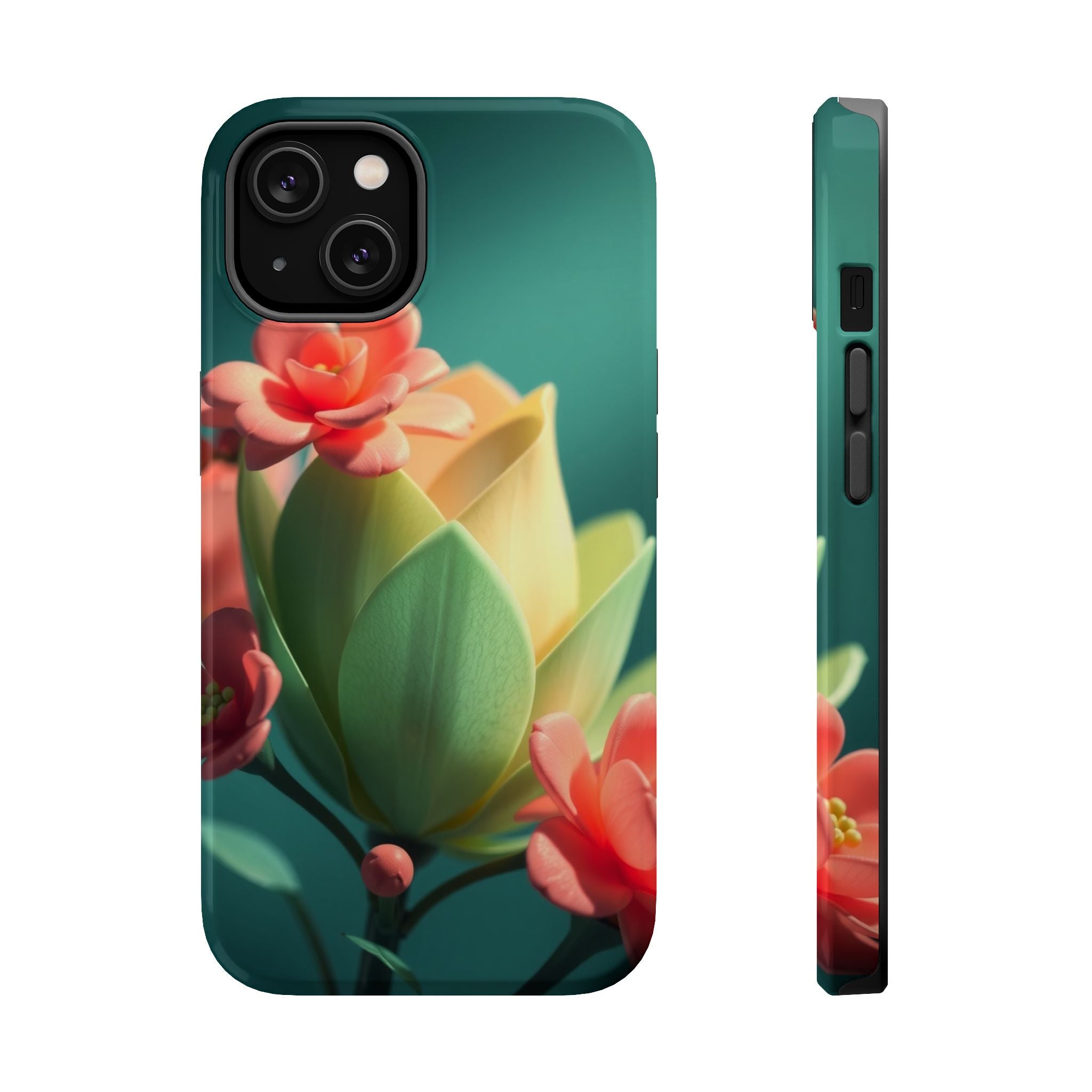 iPhone Floral Geometric Electric Art Slim Everyday Designer Case · iPhone Case