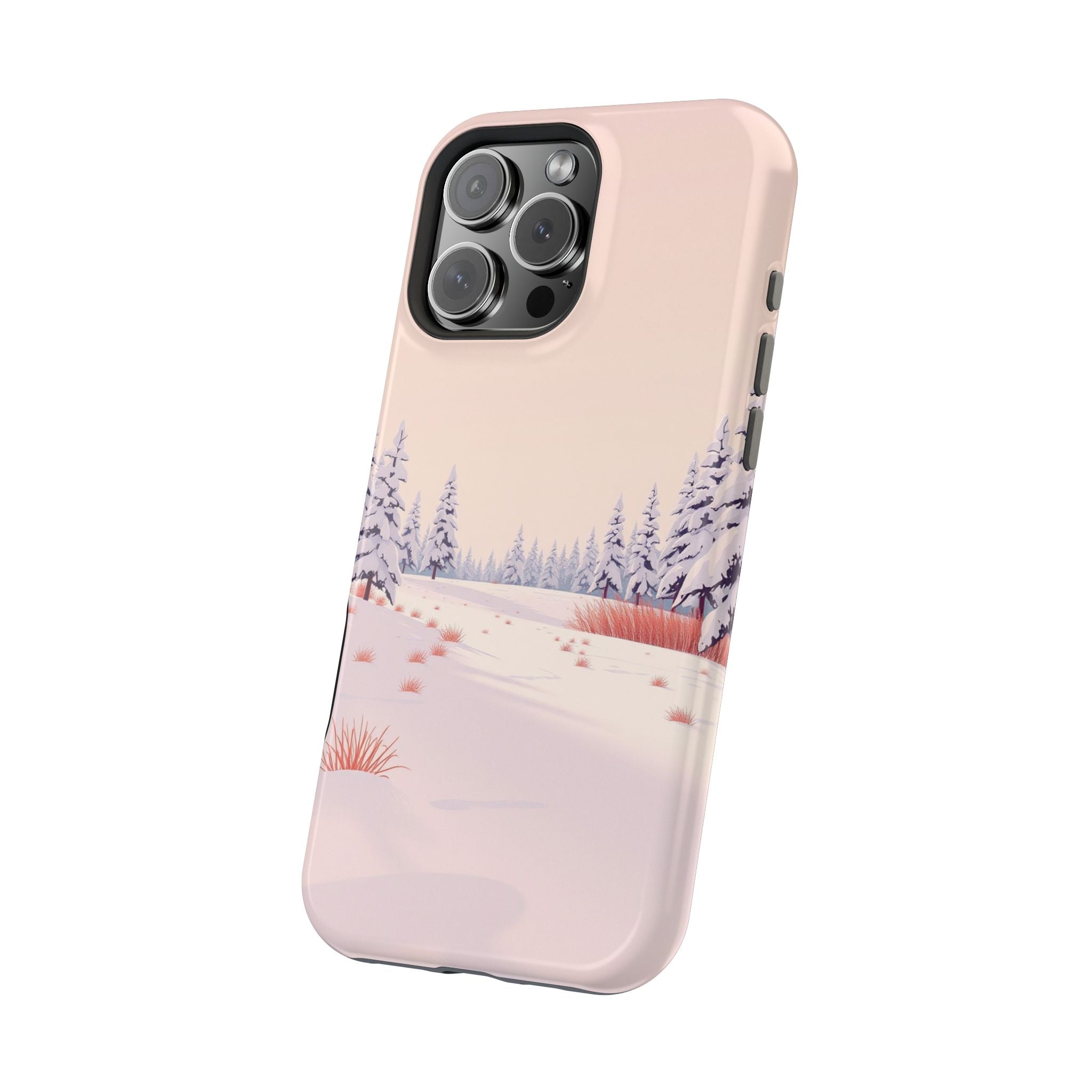 iPhone Snow Field Vintage Retro Poster Slim Everyday Designer Case · iPhone Case