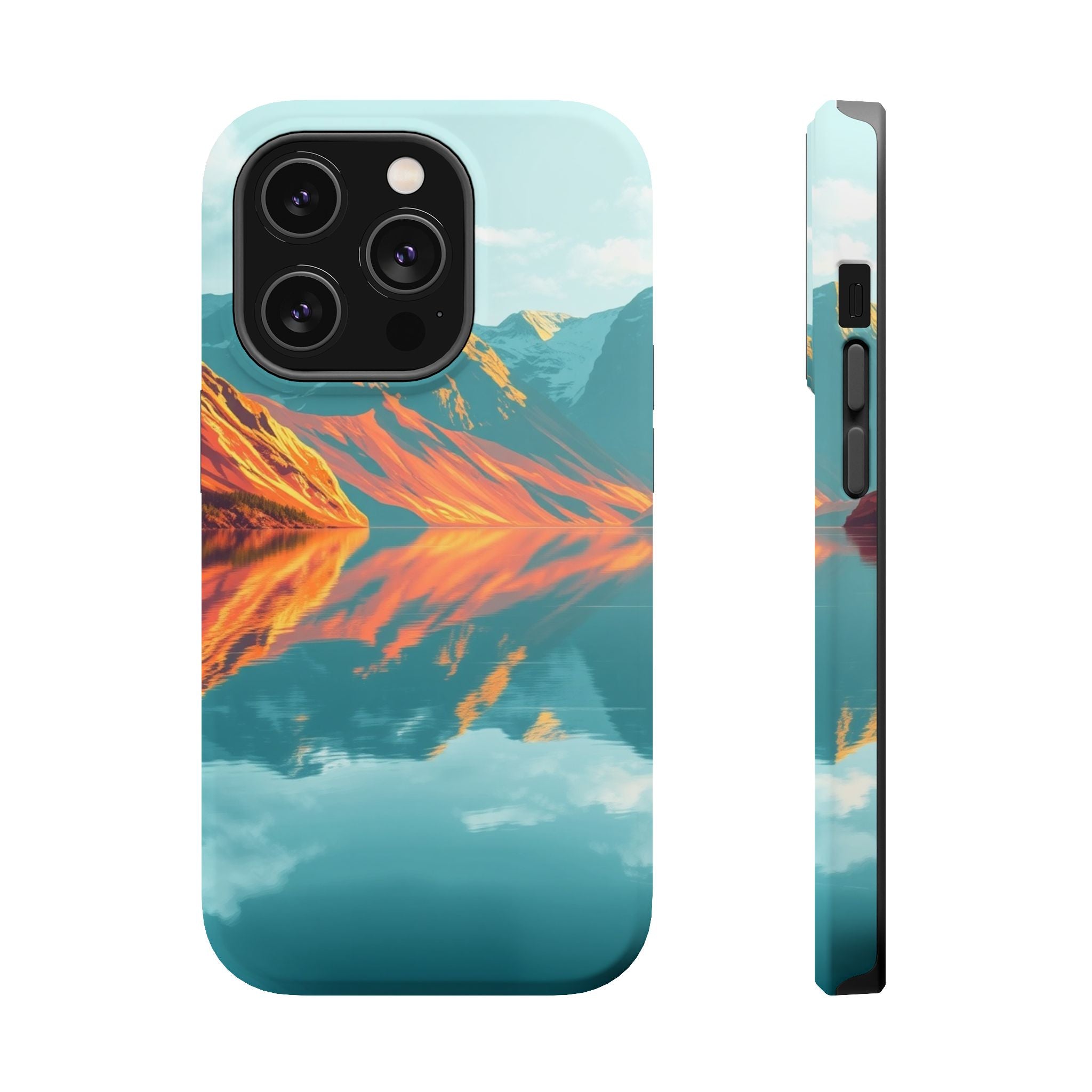 iPhone Fjord Reflection Gold Foil Luxury Slim Everyday iPhone Designer · iPhone
