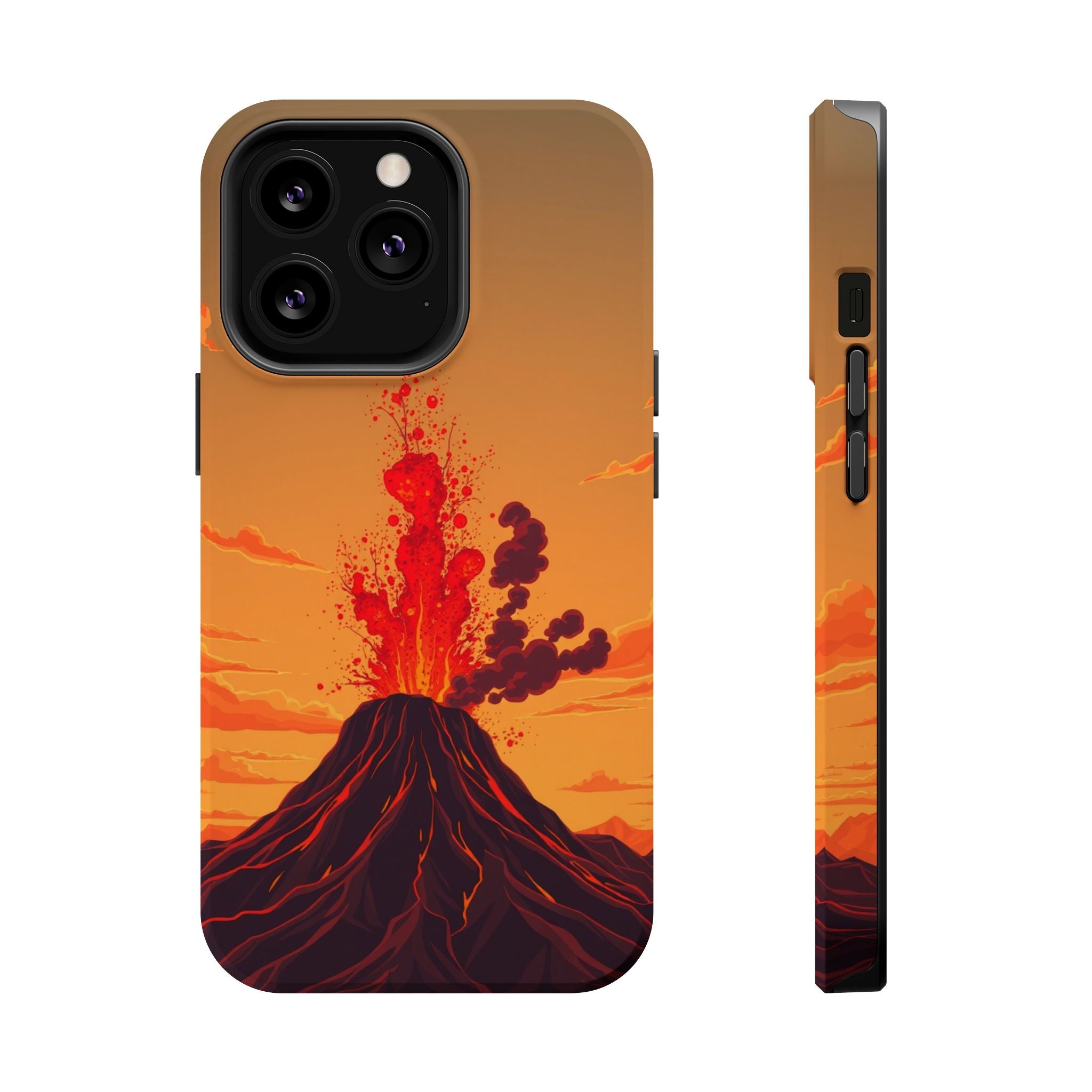 iPhone Sunset Amber And Peach Volcanic Eruption Soft iPhone Finish · iPhone Case