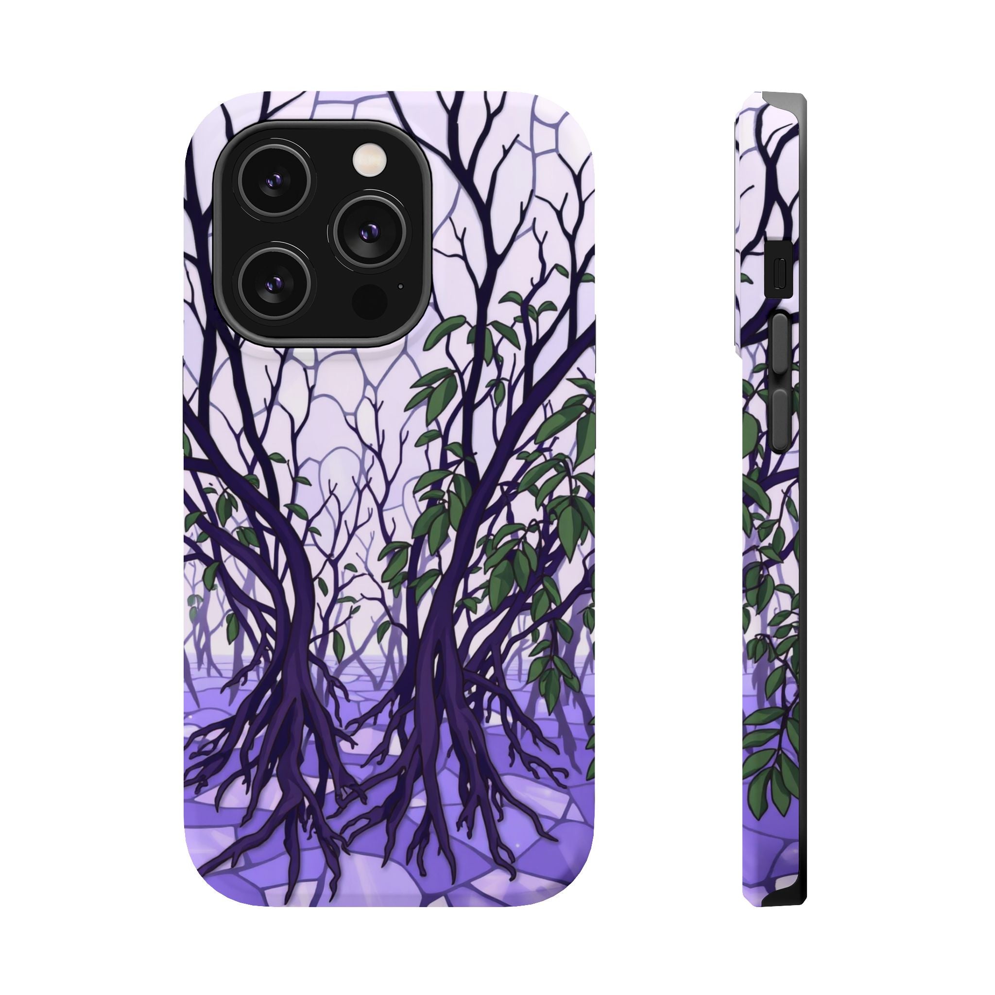 iPhone Lavender And Pearl Mangrove Roots Slim Everyday iPhone Designer · iPhone