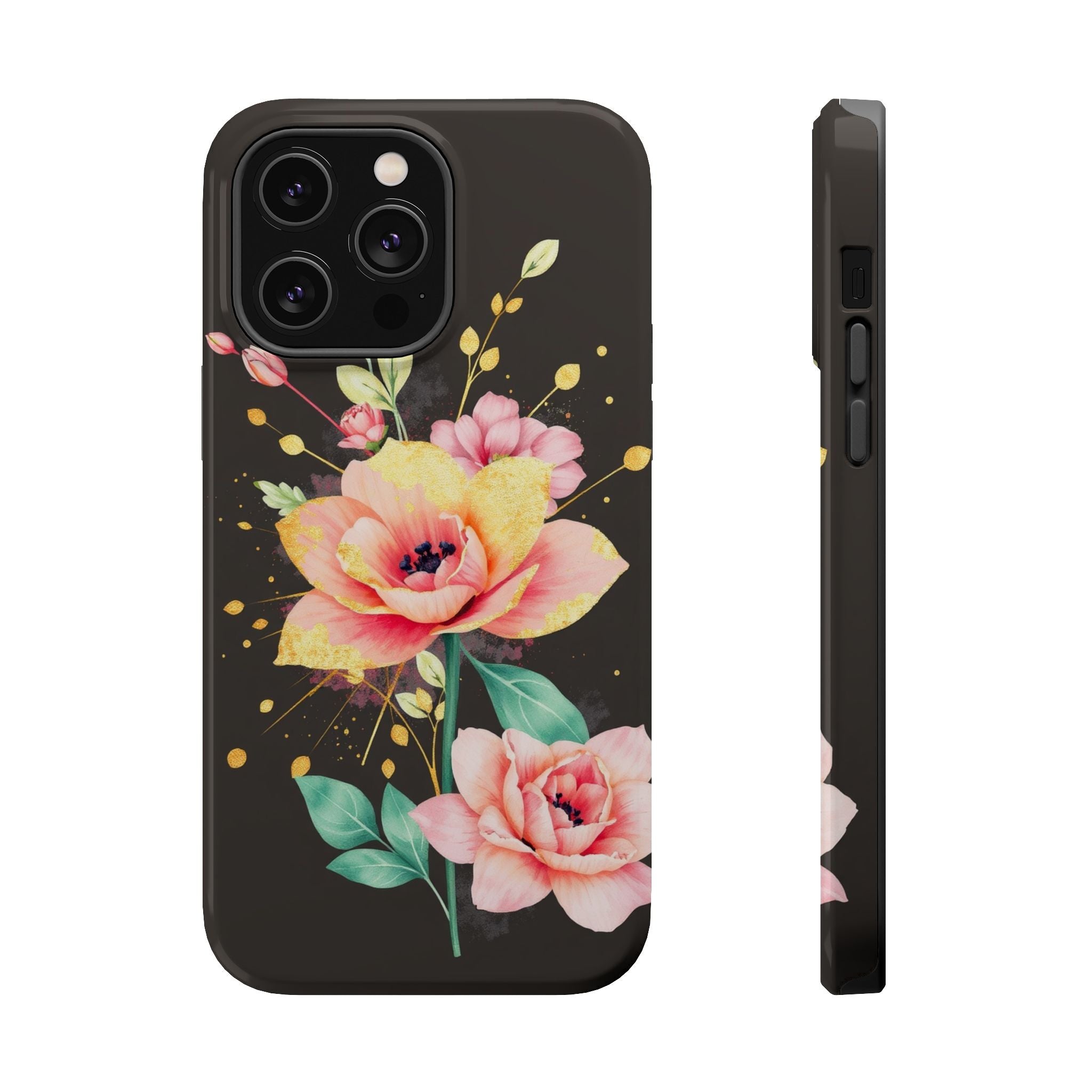 iPhone Earthy Floral Watercolor Splash Design Clean iPhone 14 Minimal · iPhone C