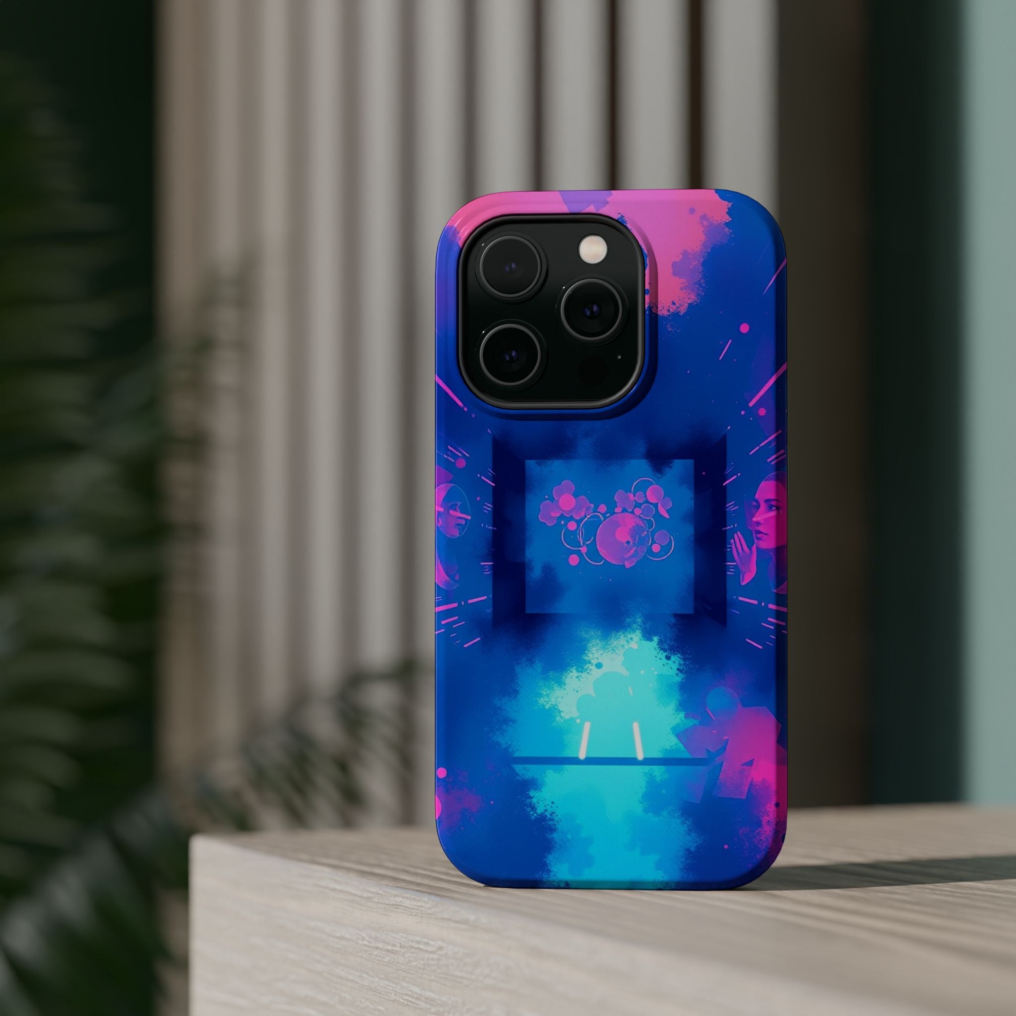 iPhone Digital Noise Vibrant Watercolor Slim Everyday iPhone Designer · iPhone C