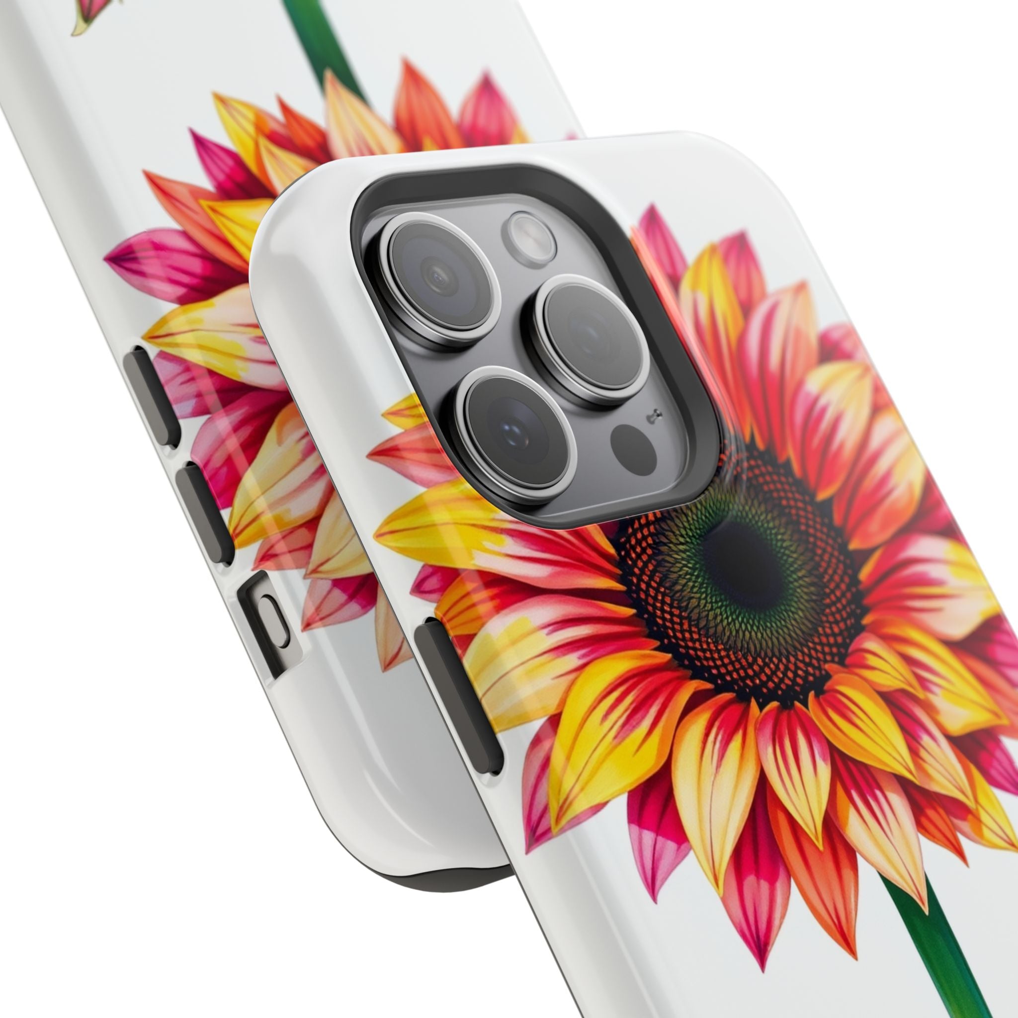 iPhone Sunflower Pop Vibrant Watercolor Slim Snap Case · iPhone Case