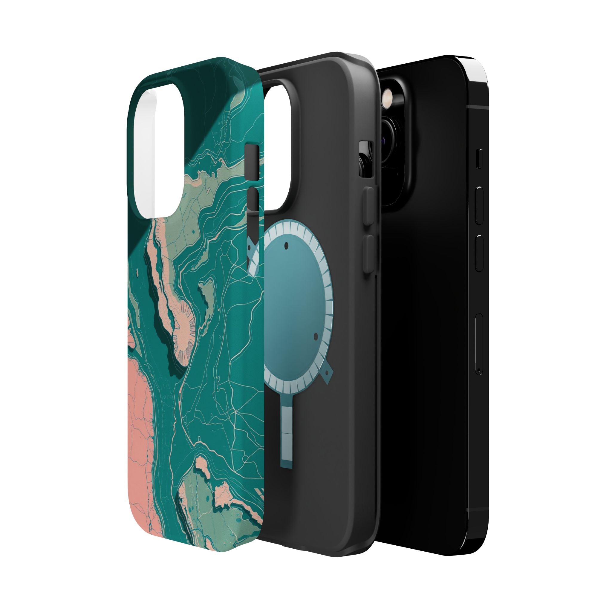 iPhone Earthy River Delta Aerial Design Slim Everyday iPhone 18 · iPhone Case