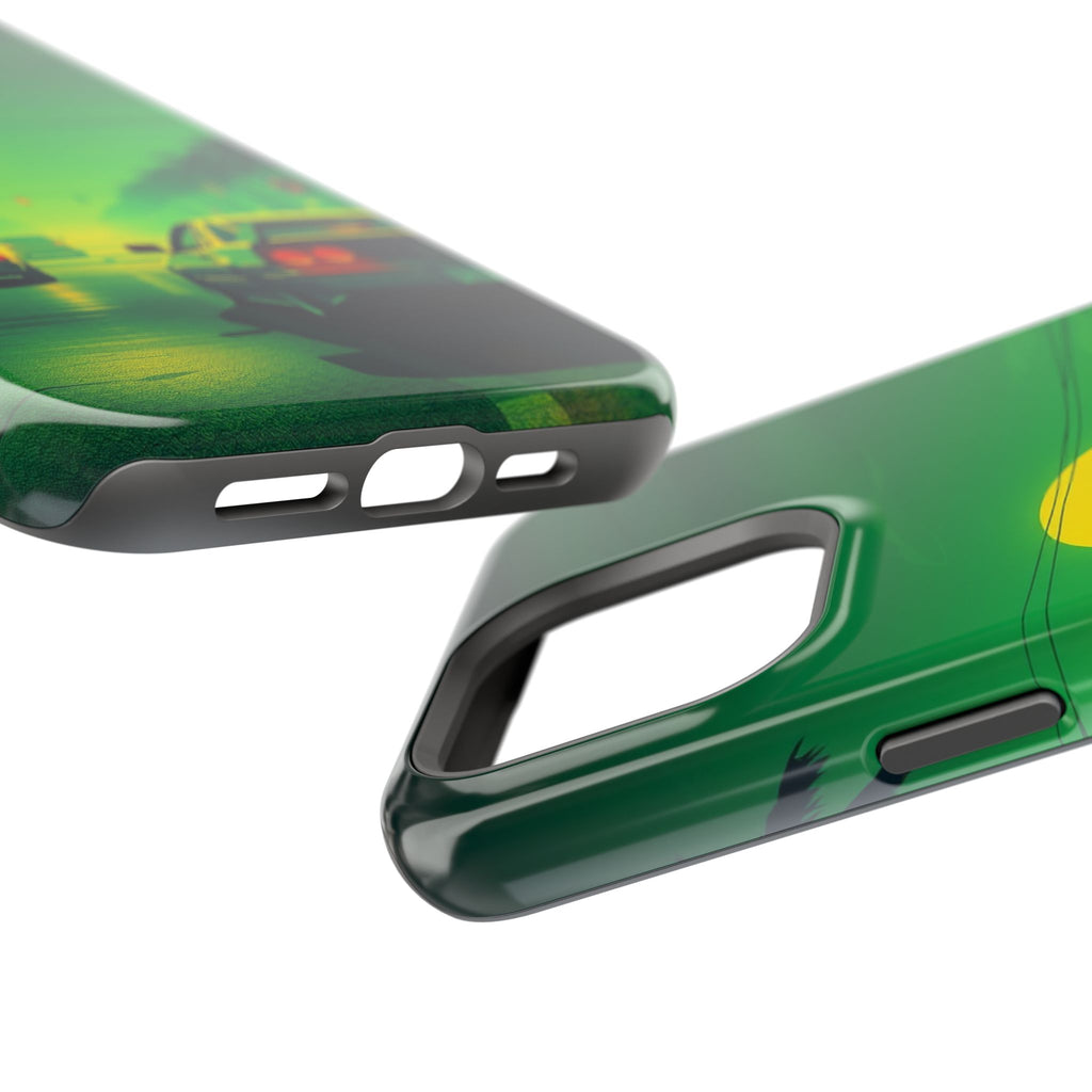iPhone Dreamy Sunset Drive 80s Design Slim Everyday Designer Case · iPhone Case