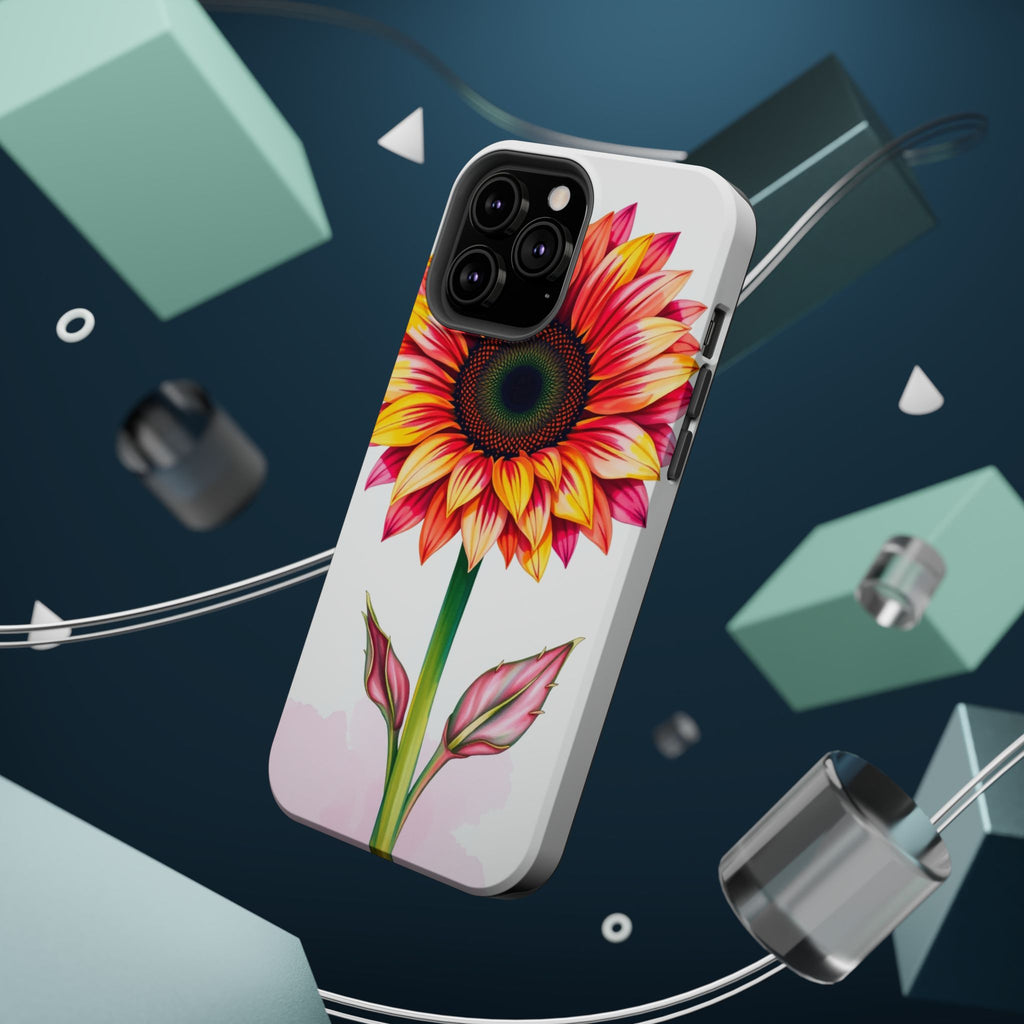 iPhone Sunflower Pop Vibrant Watercolor Slim Snap Case · iPhone Case