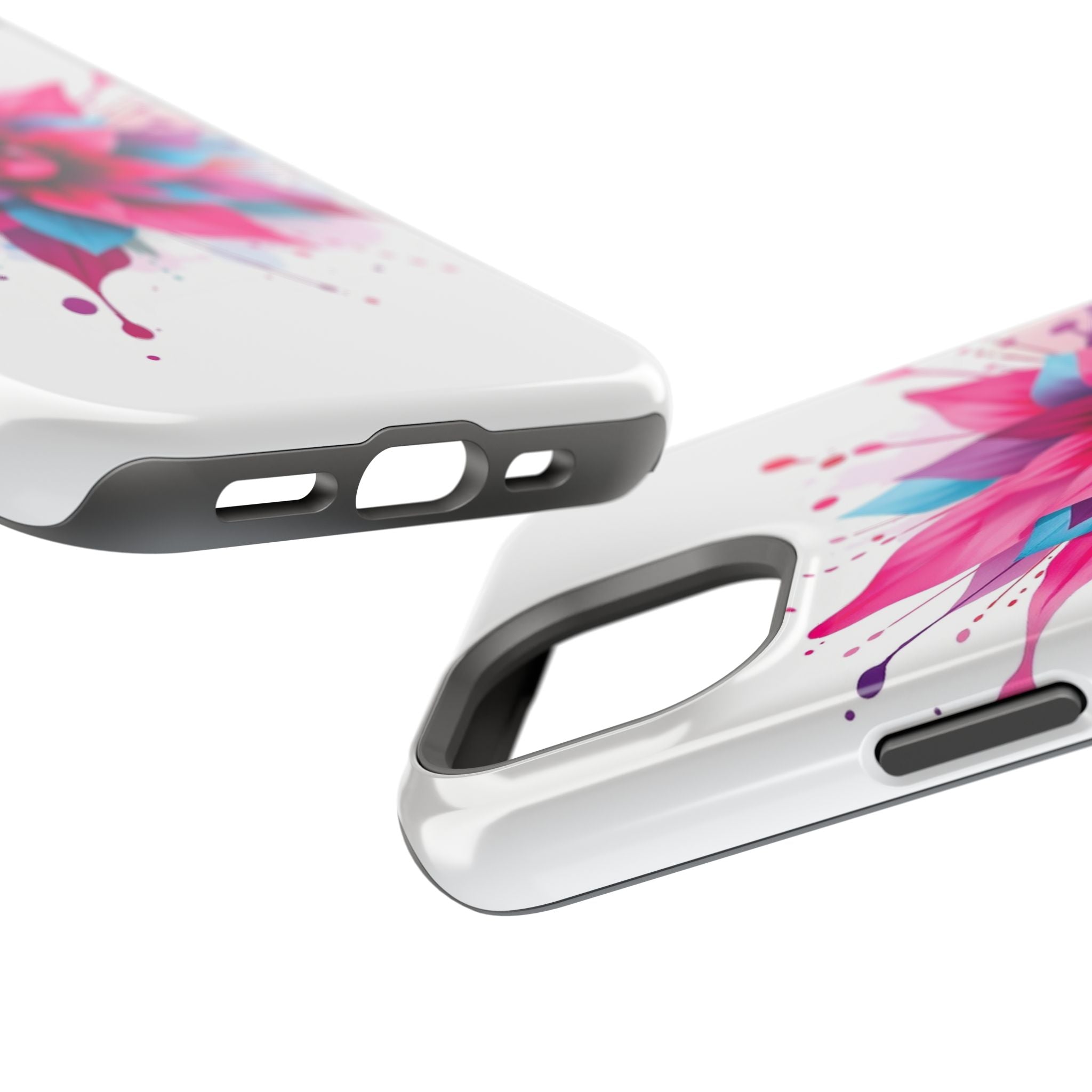 iPhone Floral Watercolor Splash Electric Art Slim iPhone Everyday · iPhone Case