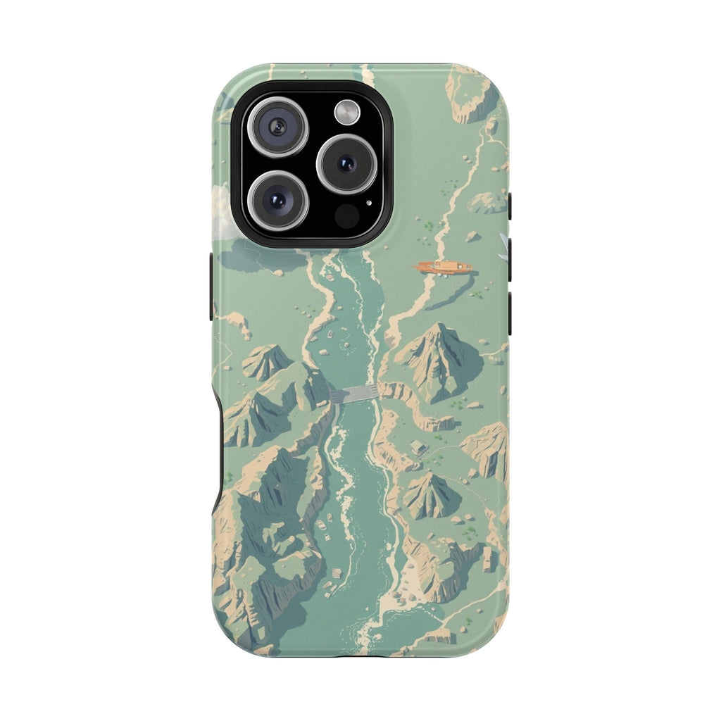 iPhone River Delta Aerial Pixel Art -Bit Slim Everyday iPhone Designer · iPhone