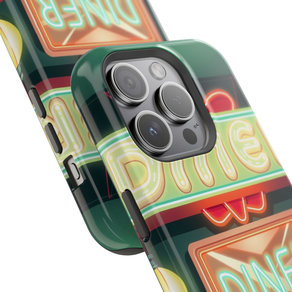 iPhone Neon Diner Sign Mystic Art Bold Modern Everyday Snap Case · iPhone Case