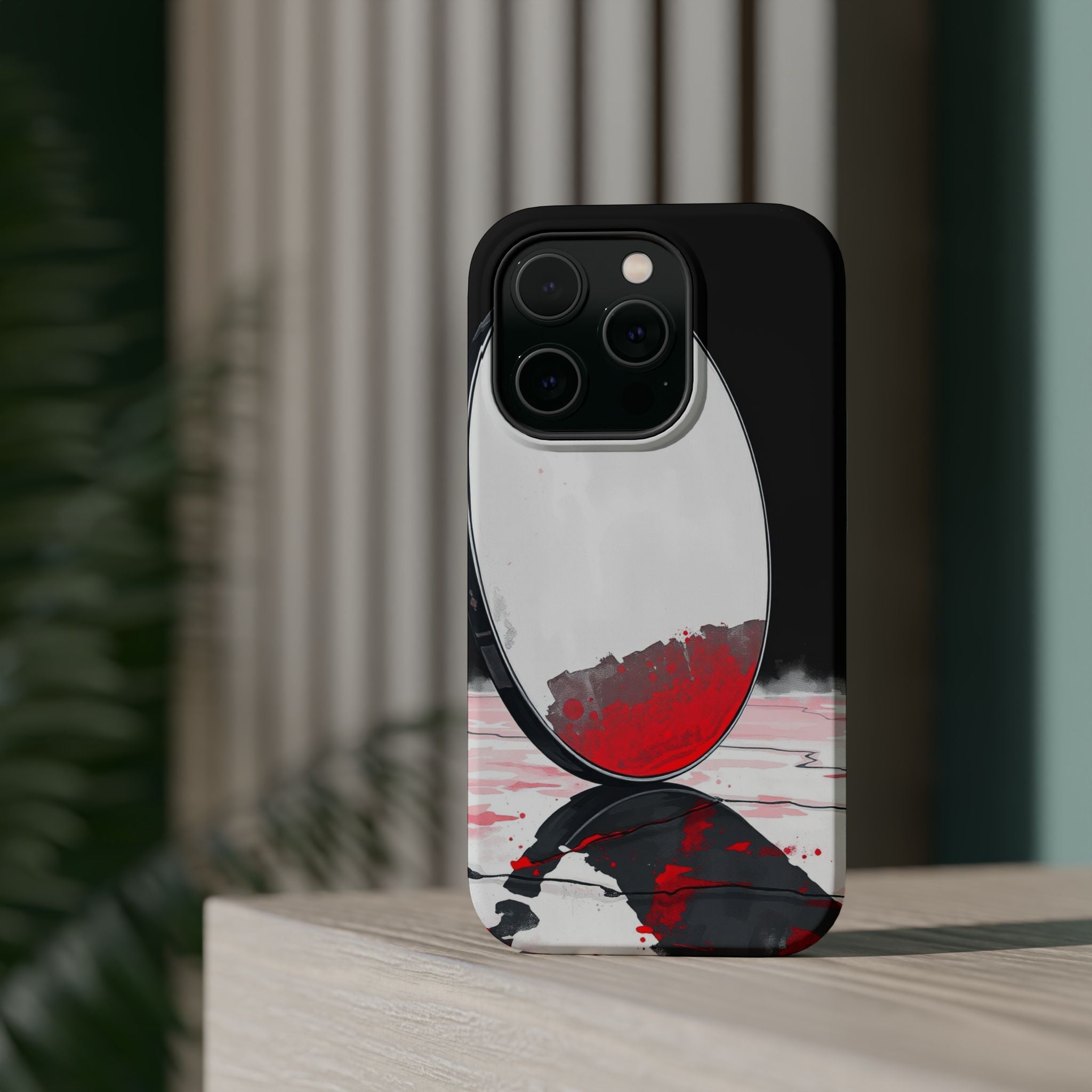 iPhone Earthy Salt Flat Mirror Design Slim Everyday Designer Case · iPhone Case
