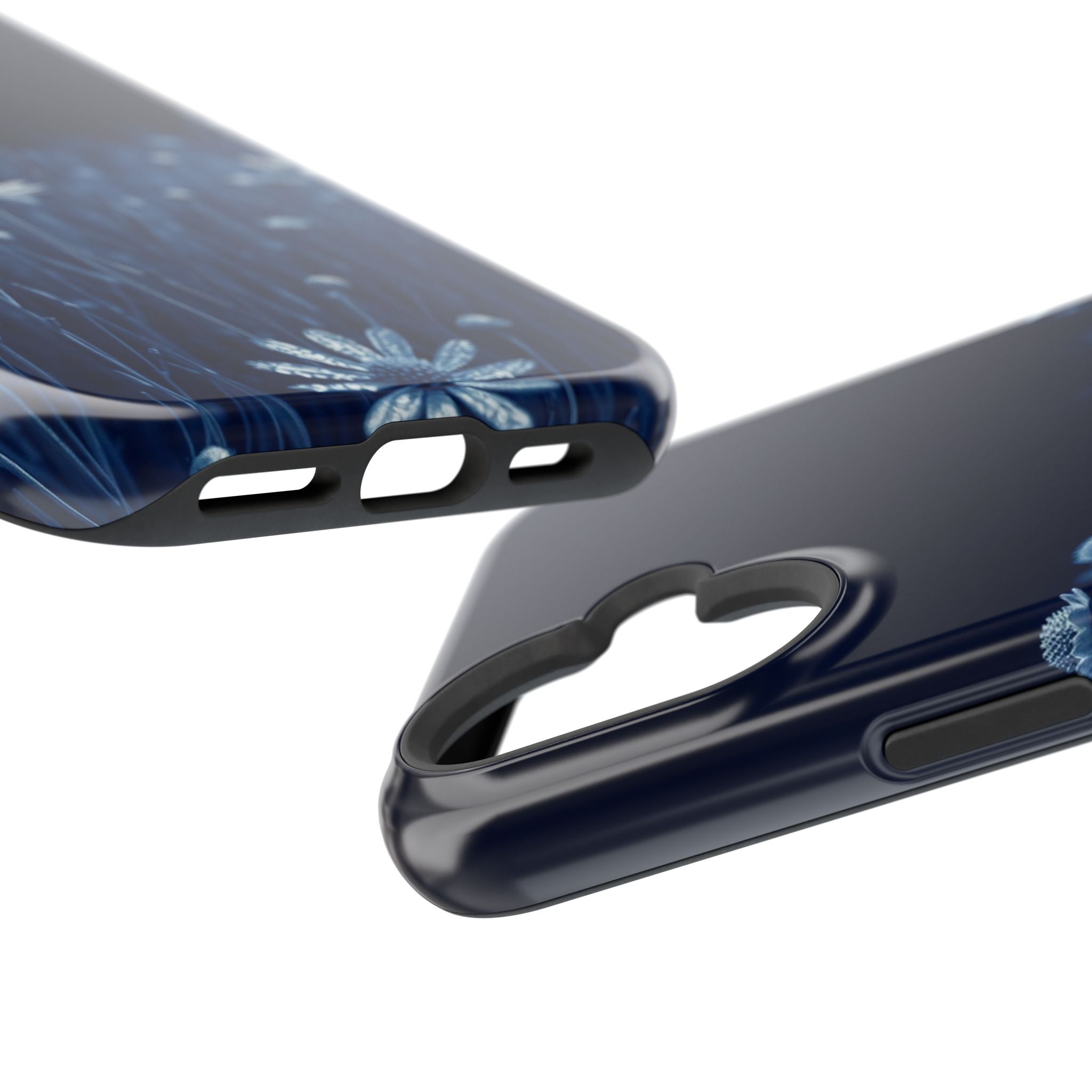 iPhone Midnight Blue And Silver Wildflower Field Clean iPhone Minimal · iPhone C