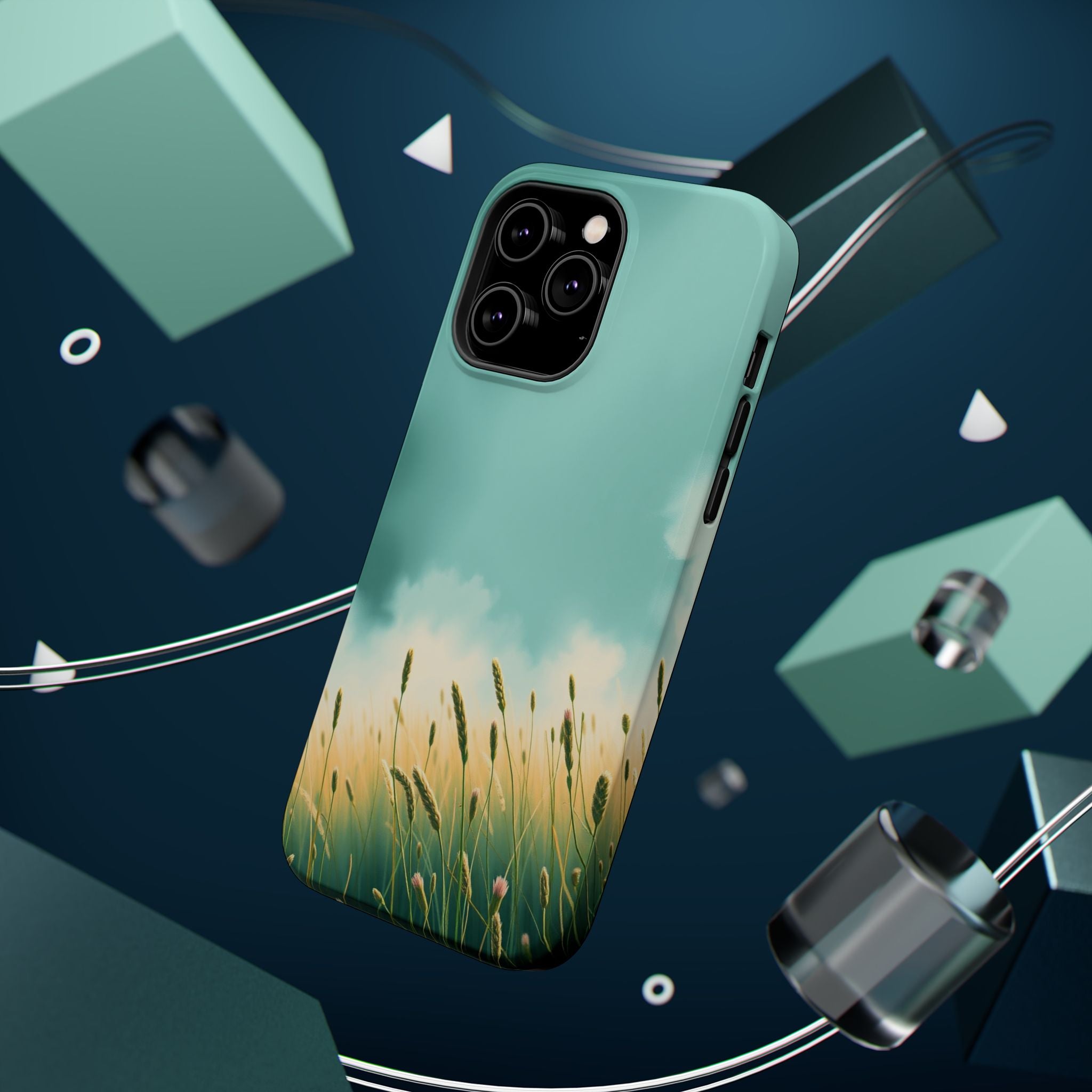 iPhone Mint And Blush Spring Meadow Slim Everyday Designer Case · iPhone Case