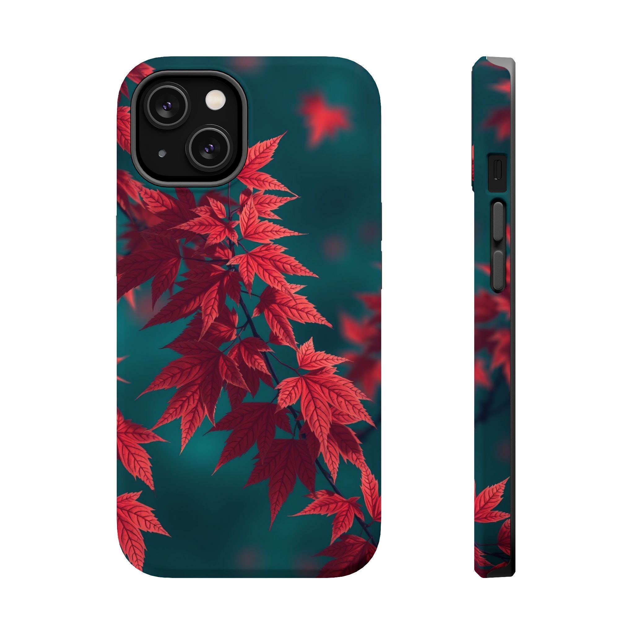 iPhone Autumn Maple Dark Academia Bold Modern Everyday Snap Case · iPhone Case