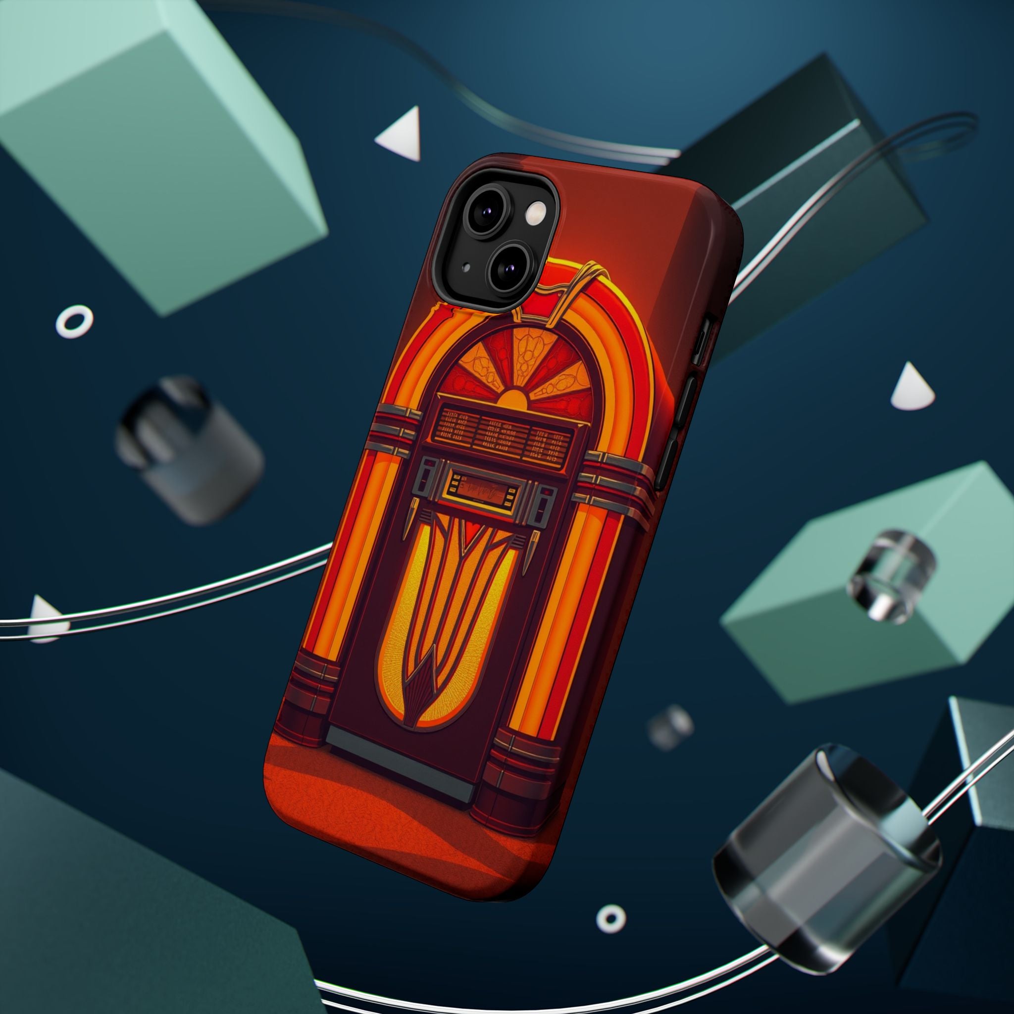 iPhone Jukebox Glow Pop Art Bold Bold Modern Everyday Snap Case · iPhone Case