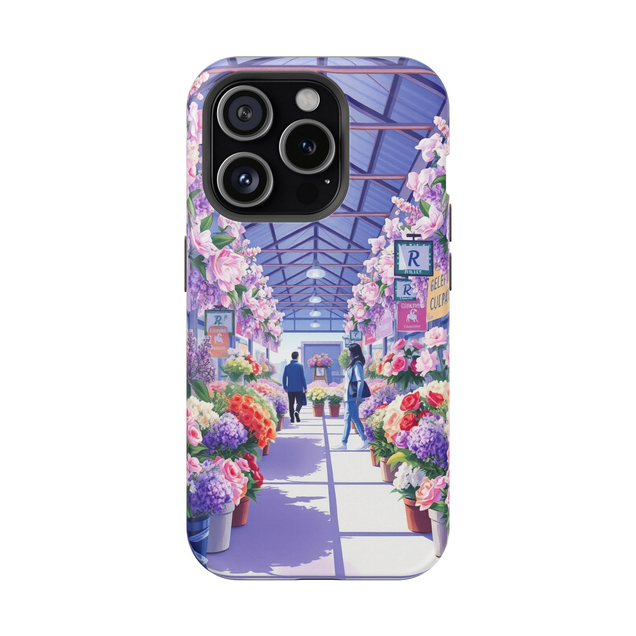 iPhone Flower Market Cinematic Art Clean Minimal Snap Cas Slim Snap Case · iPhon