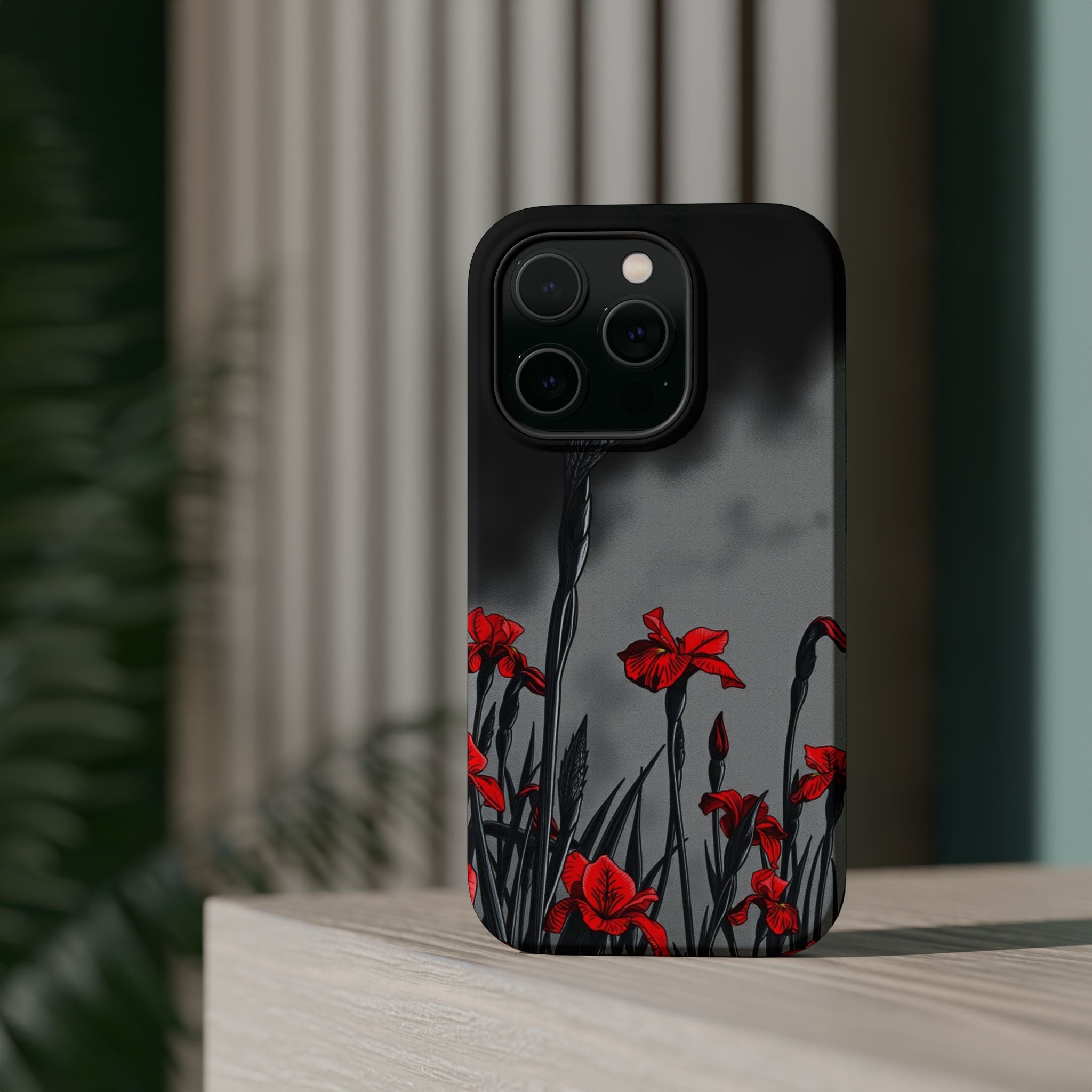 iPhone Iris Garden Cinematic Art Soft Finish Everyday Cas Slim Snap Case · iPhon