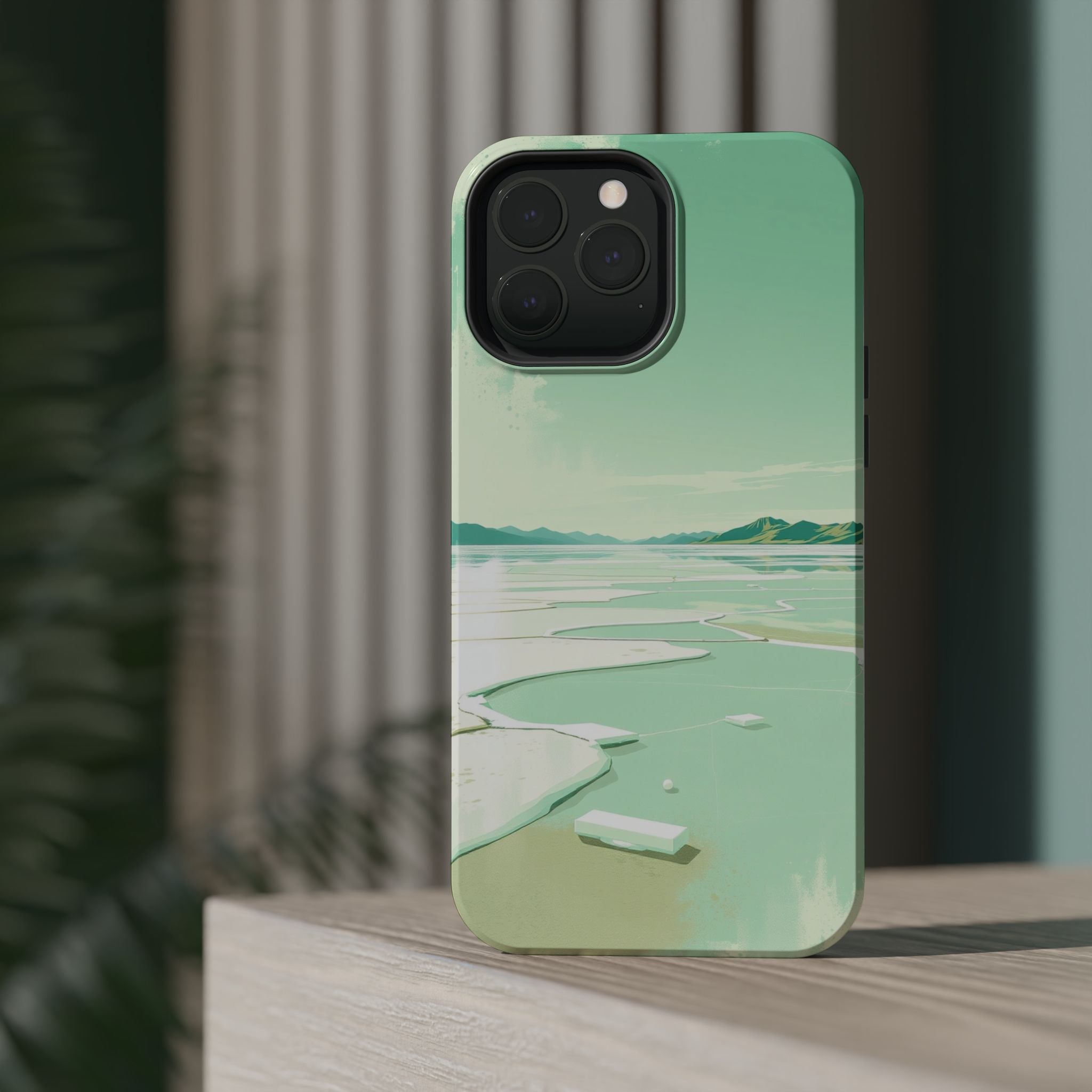 iPhone Vibrant Salt Flat Mirror Design Slim Everyday Designer Case · iPhone Case