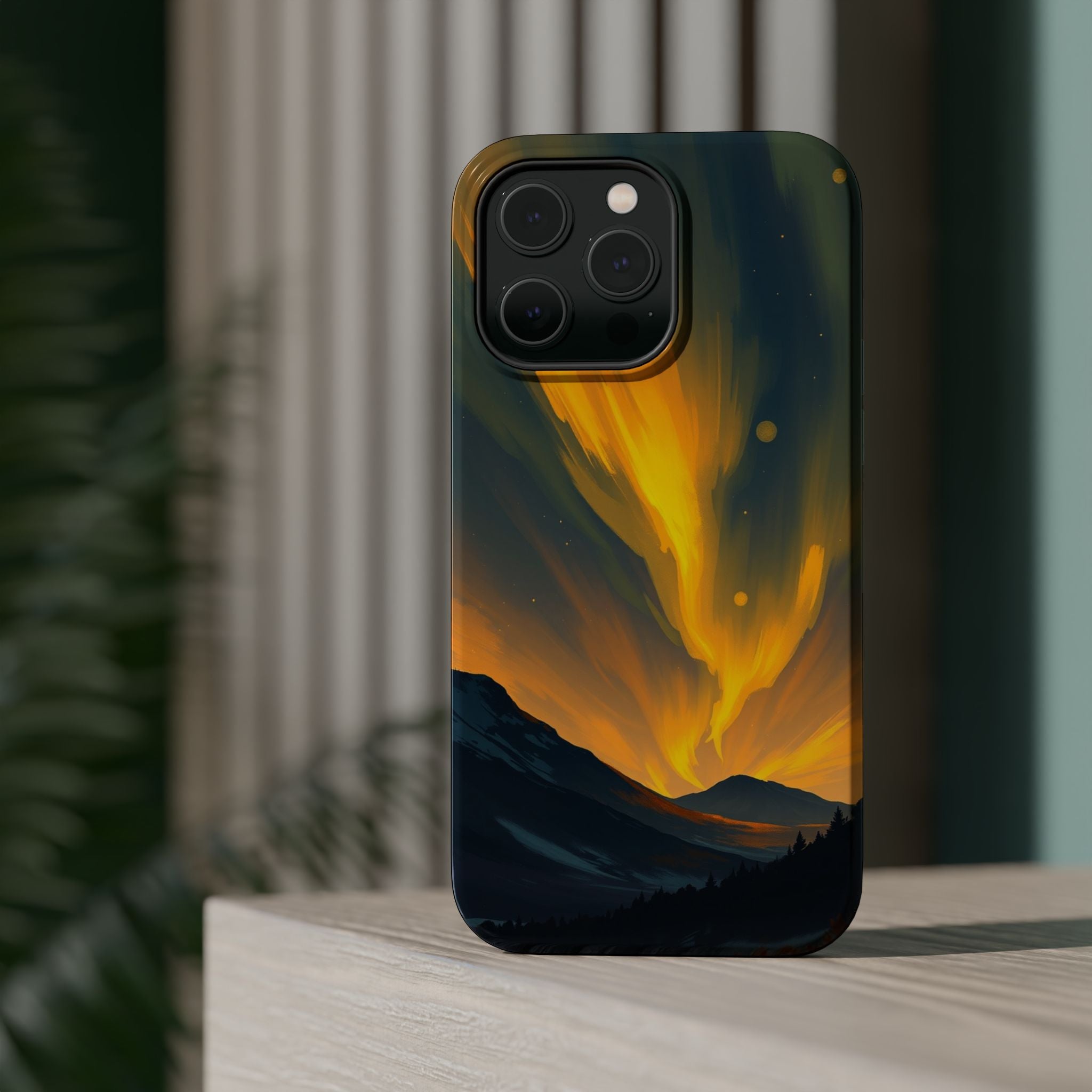 iPhone Serene Northern Lights Design Slim Everyday Designer Case · iPhone Case