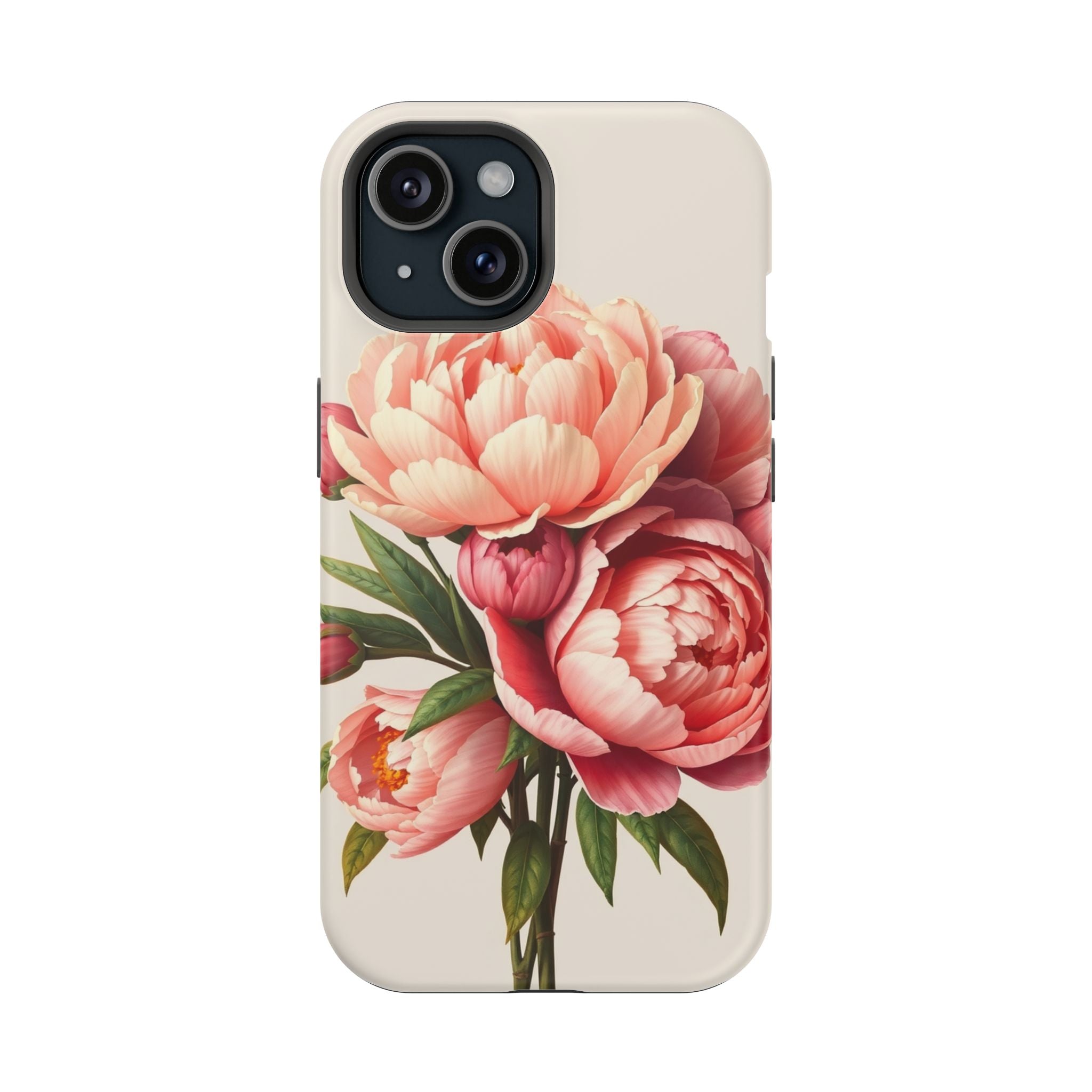 iPhone Rose Pink And Cream Peony Bouquet Slim Everyday iPhone Designer · iPhone