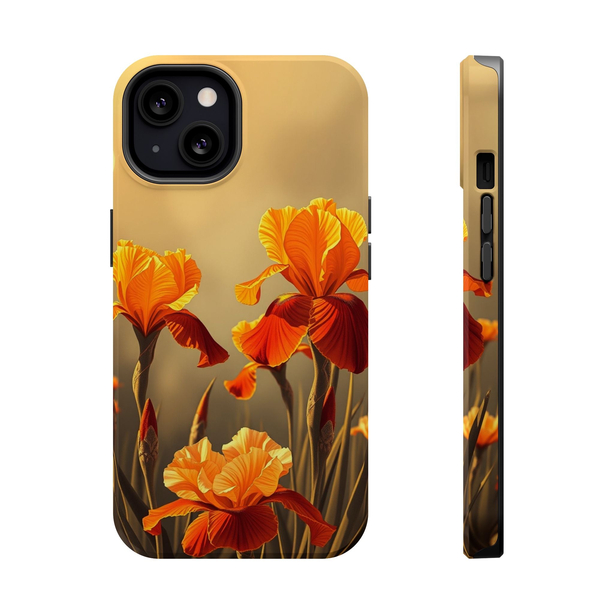 iPhone Iris Garden Gold Foil Luxury Slim Everyday Designer Case · iPhone Case