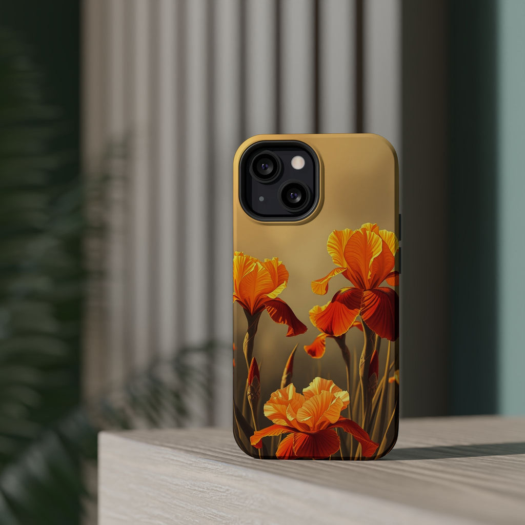 iPhone Iris Garden Gold Foil Luxury Slim Everyday Designer Case · iPhone Case