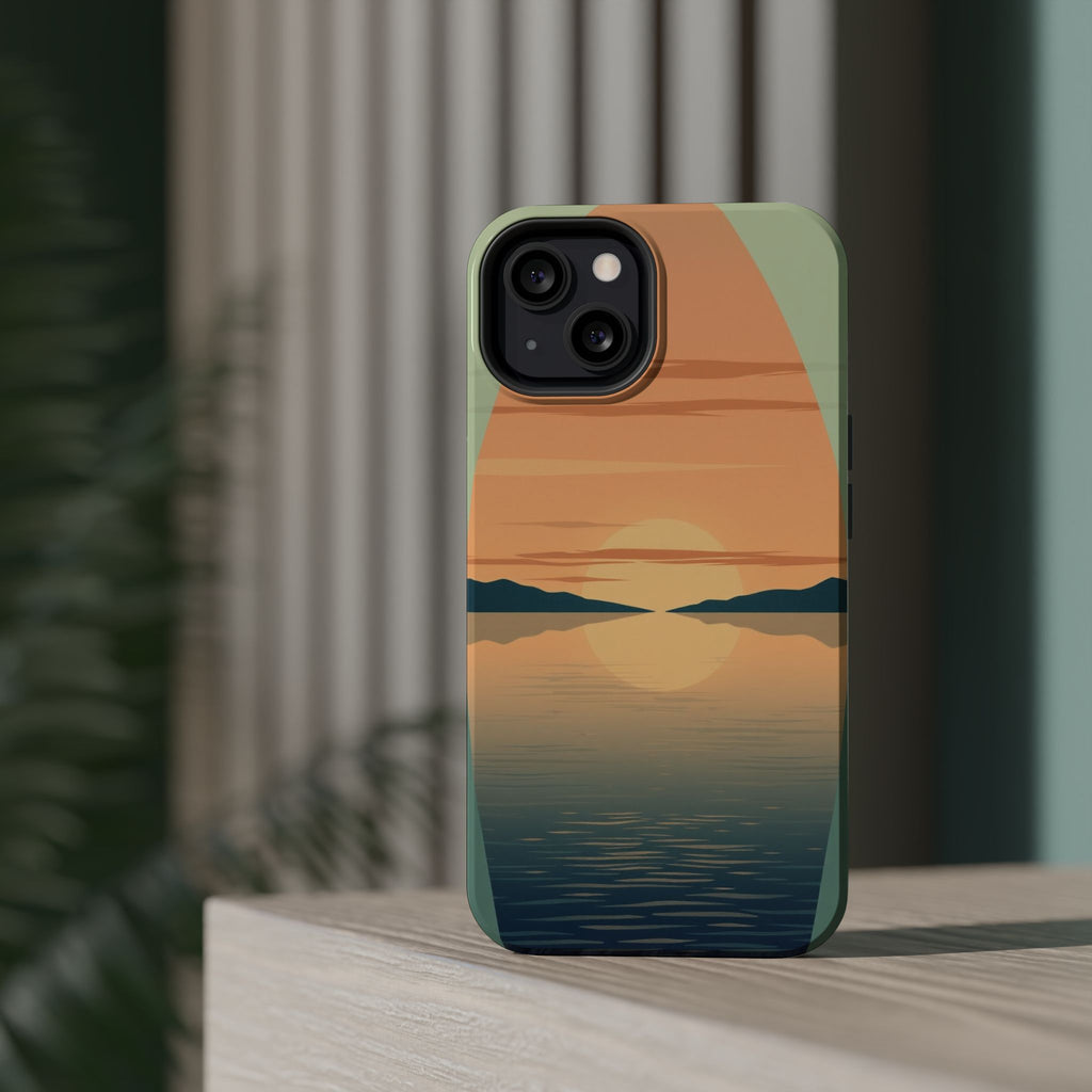 iPhone Sage And Ivory Lake at Twilight Slim Everyday Designer Case · iPhone Case