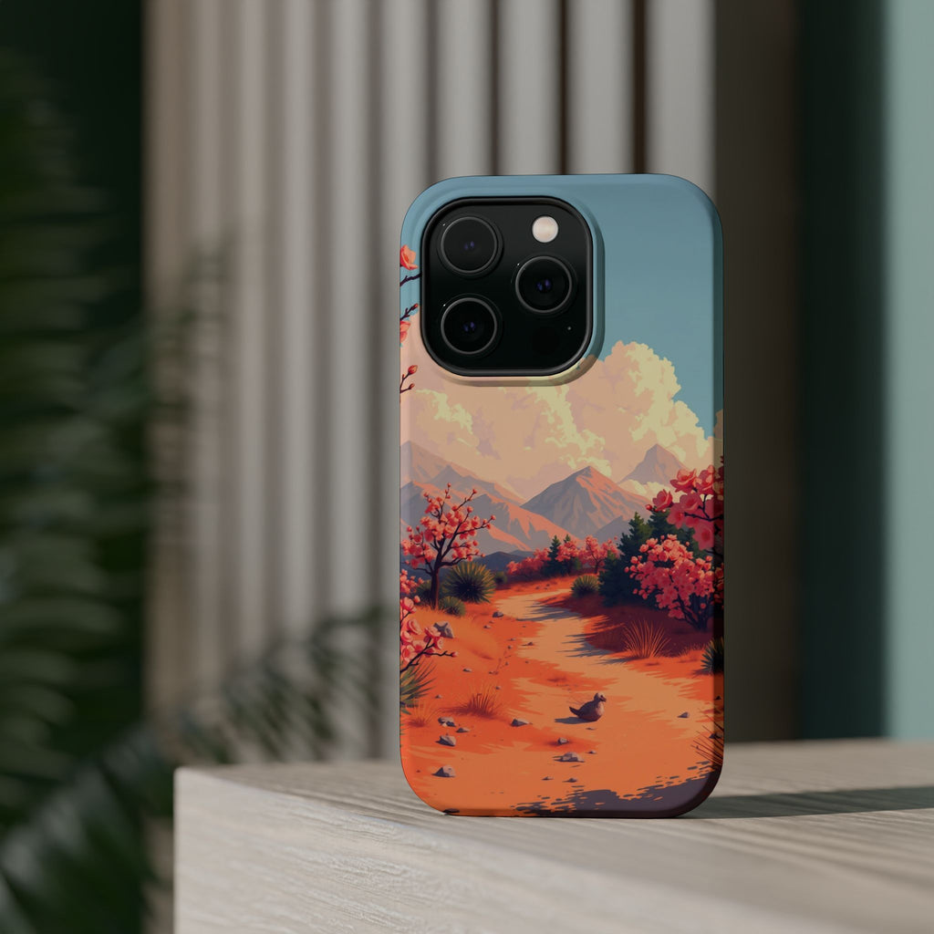 iPhone Burnt Orange And Sand Blossom Trail Slim iPhone Everyday · iPhone Case