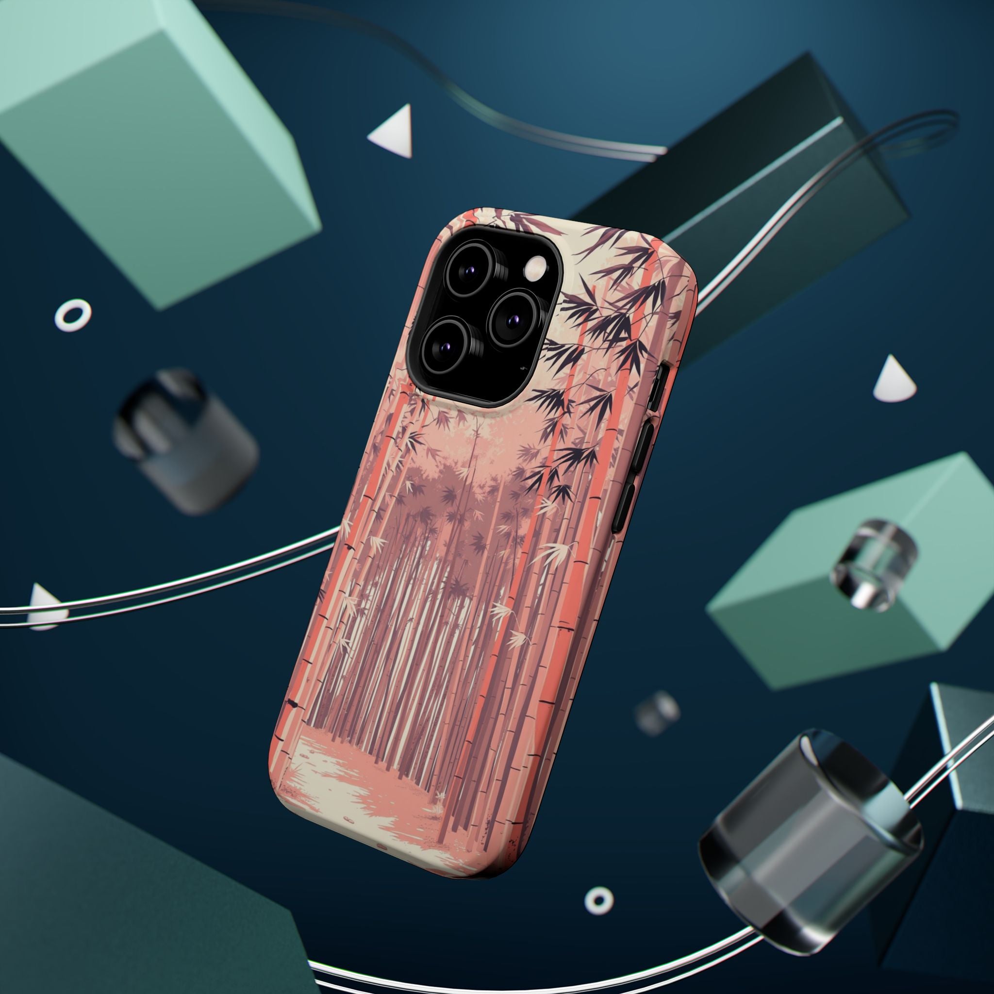 iPhone Rose Pink And Cream Bamboo Grove Slim Everyday iPhone 19 · iPhone Case
