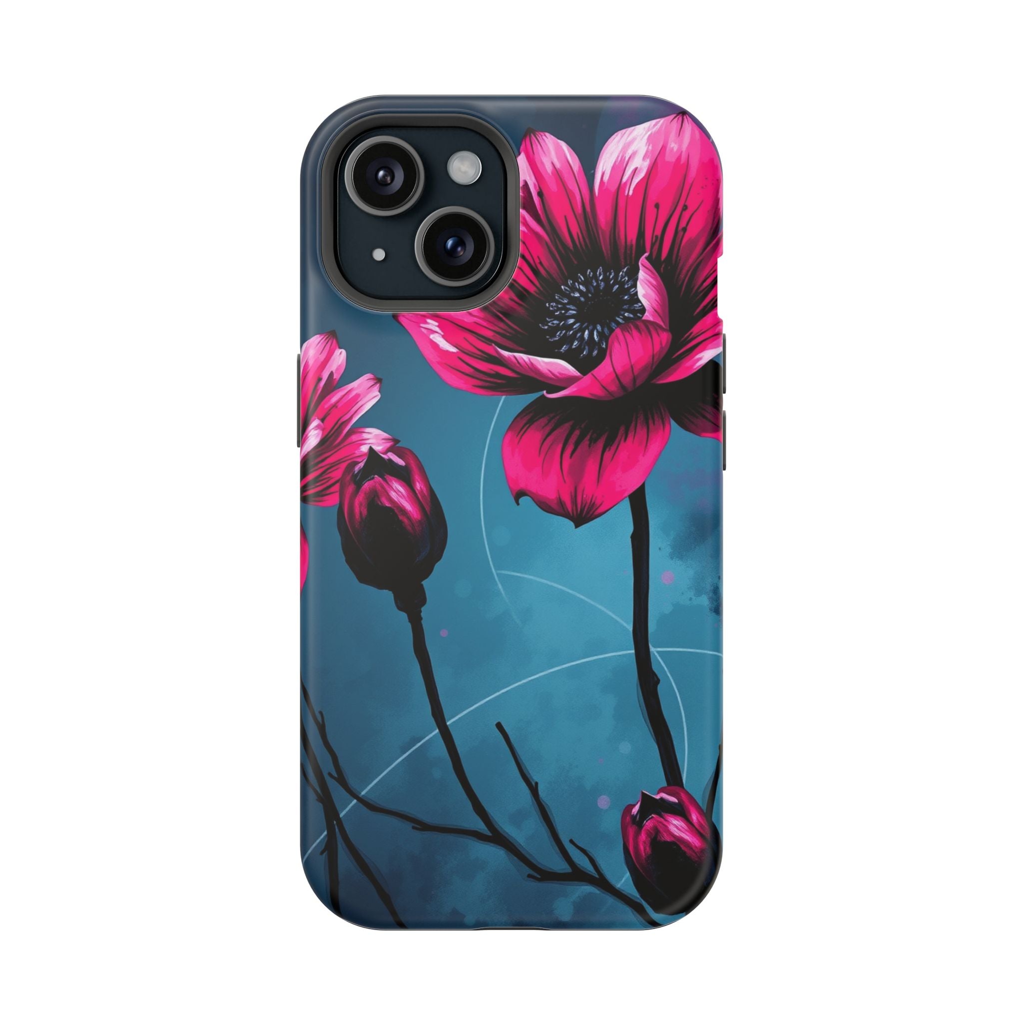 iPhone Floral Ink Wash Bold Art Slim Everyday Designer Case · iPhone Case