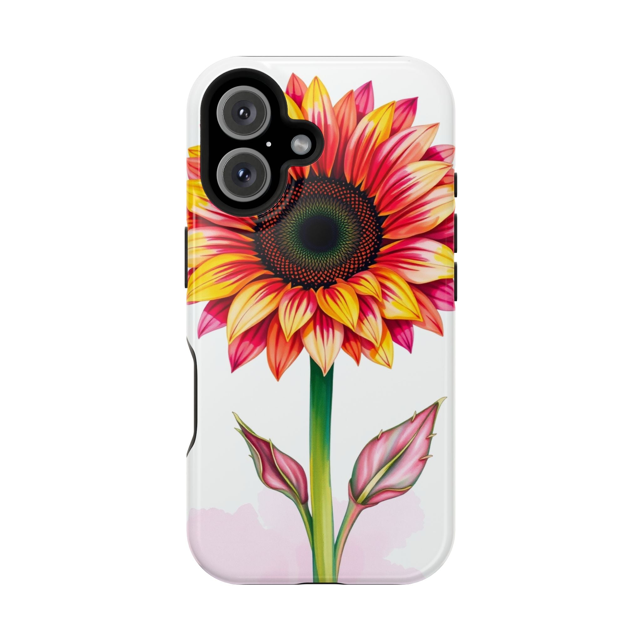 iPhone Sunflower Pop Vibrant Watercolor Slim Snap Case · iPhone Case