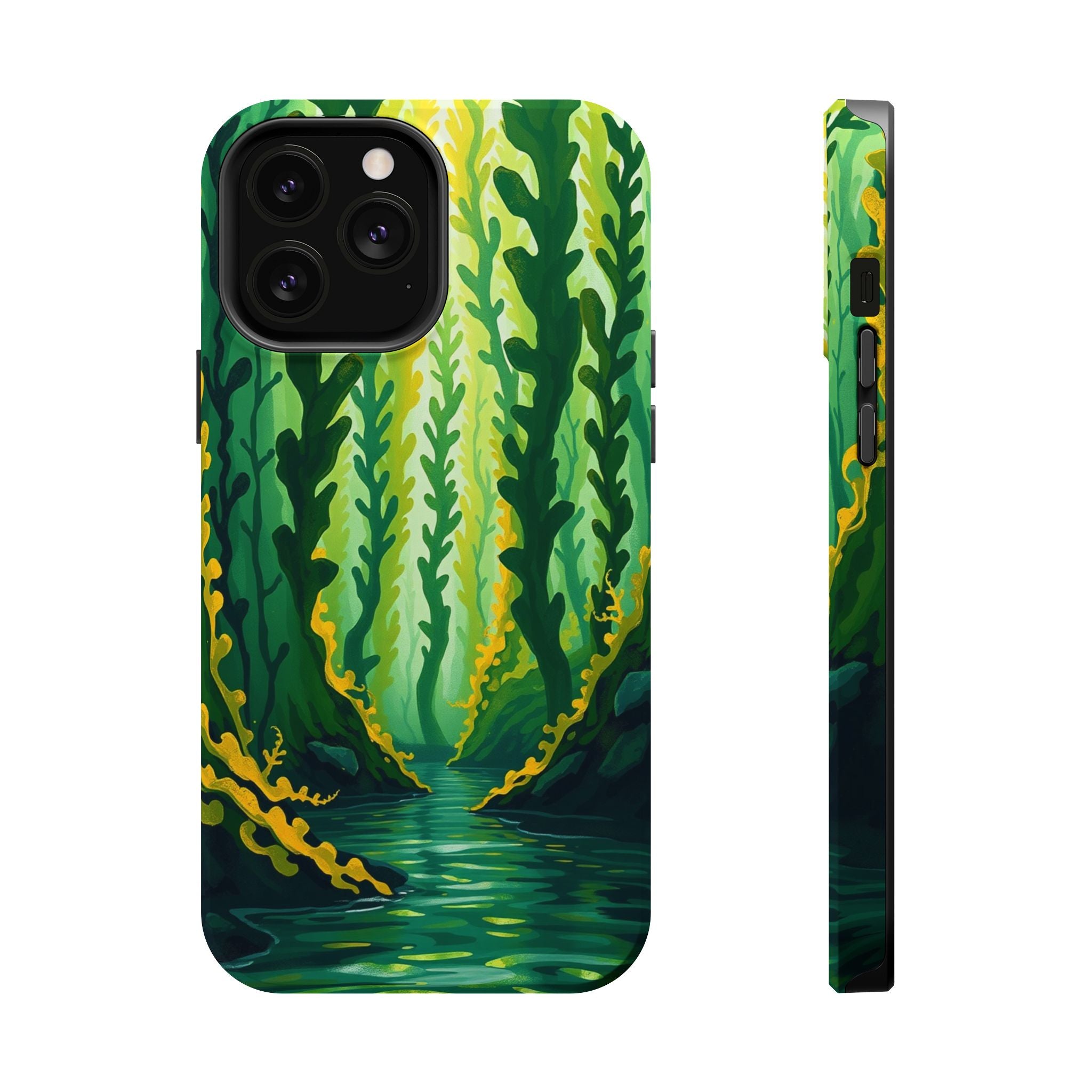 iPhone Kelp Forest Oil Painting Impressionist Slim iPhone Everyday · iPhone Case