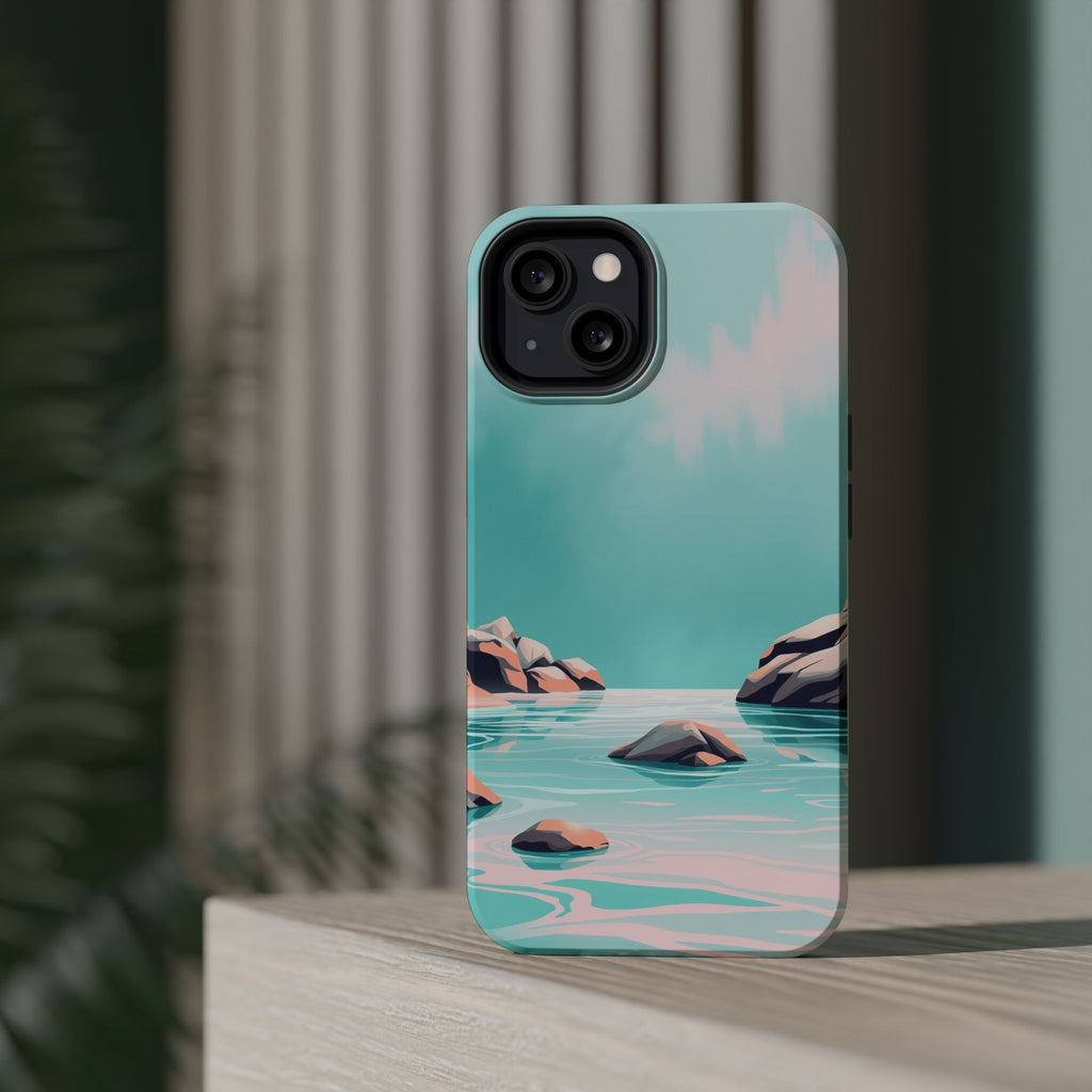 iPhone Vibrant Tidal Pool Design Bold Modern Everyday Snap Case · iPhone Case