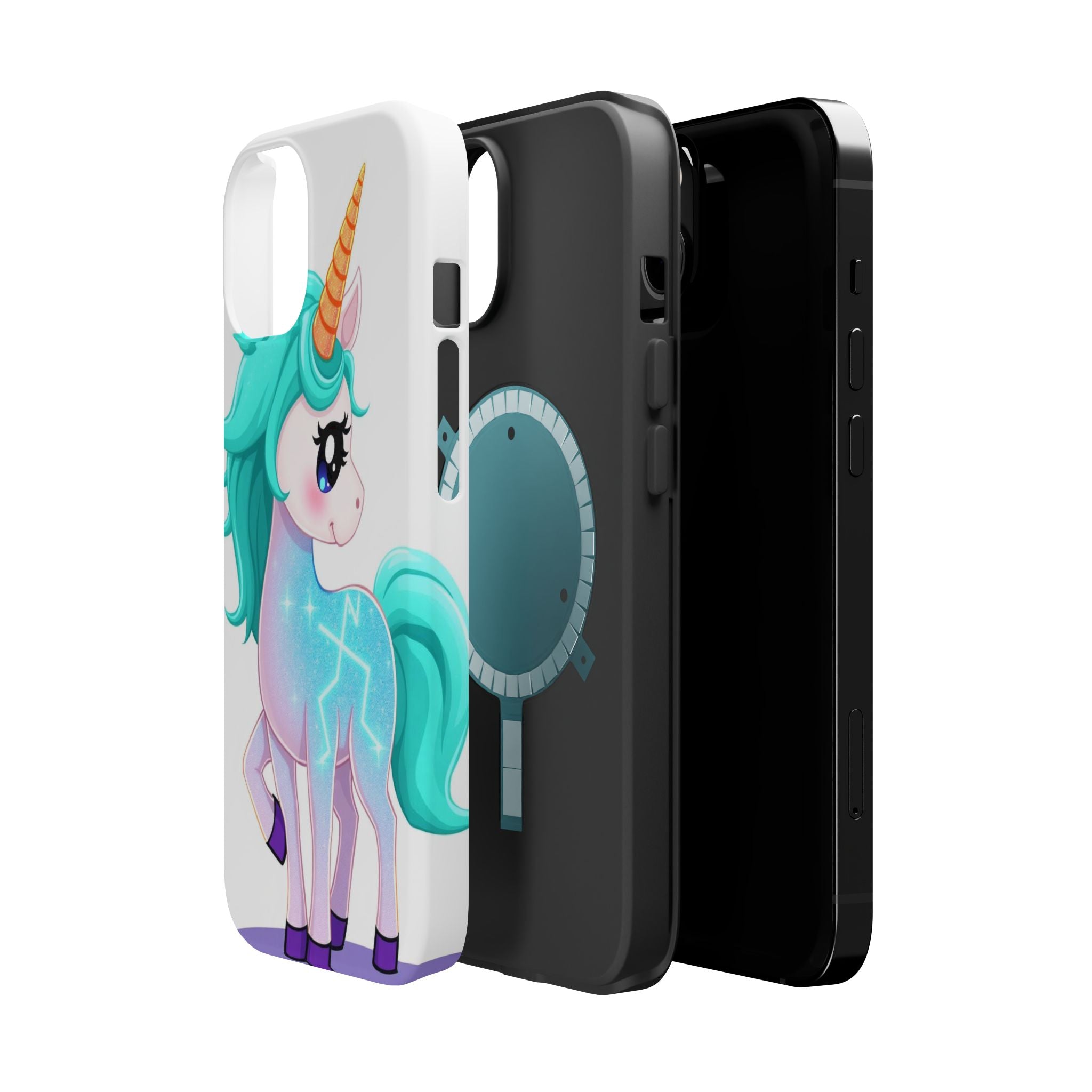 iPhone Turquoise Sparkle Unicorn Kids Fun iPhone Phone Case Gift · iPhone Case