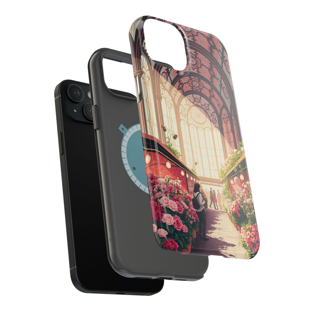 iPhone Flower Market Stained Glass Bold Modern Everyday Snap Case · iPhone Case