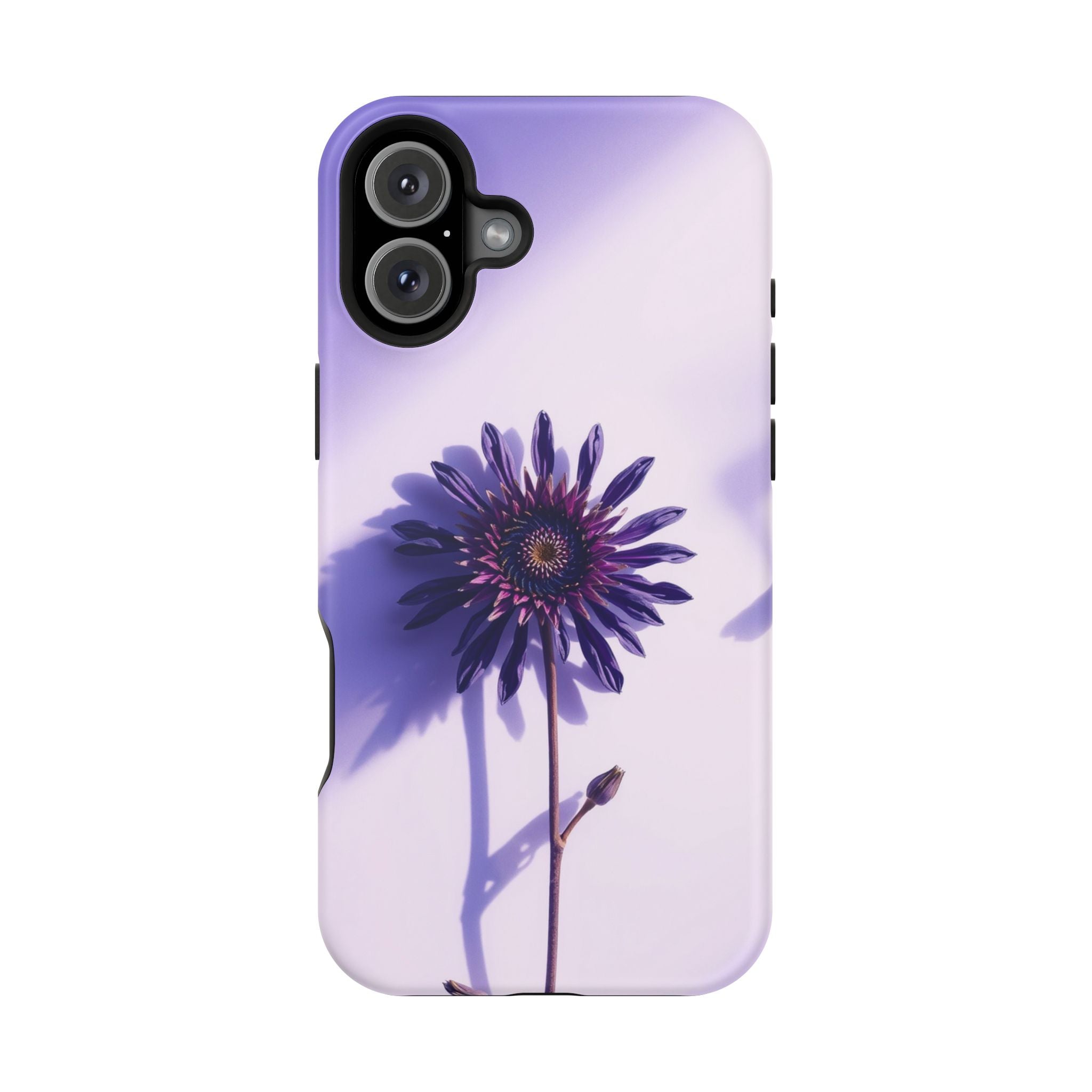iPhone Indigo And Violet Dried Flower Flat Lay Soft iPhone Finish · iPhone Case
