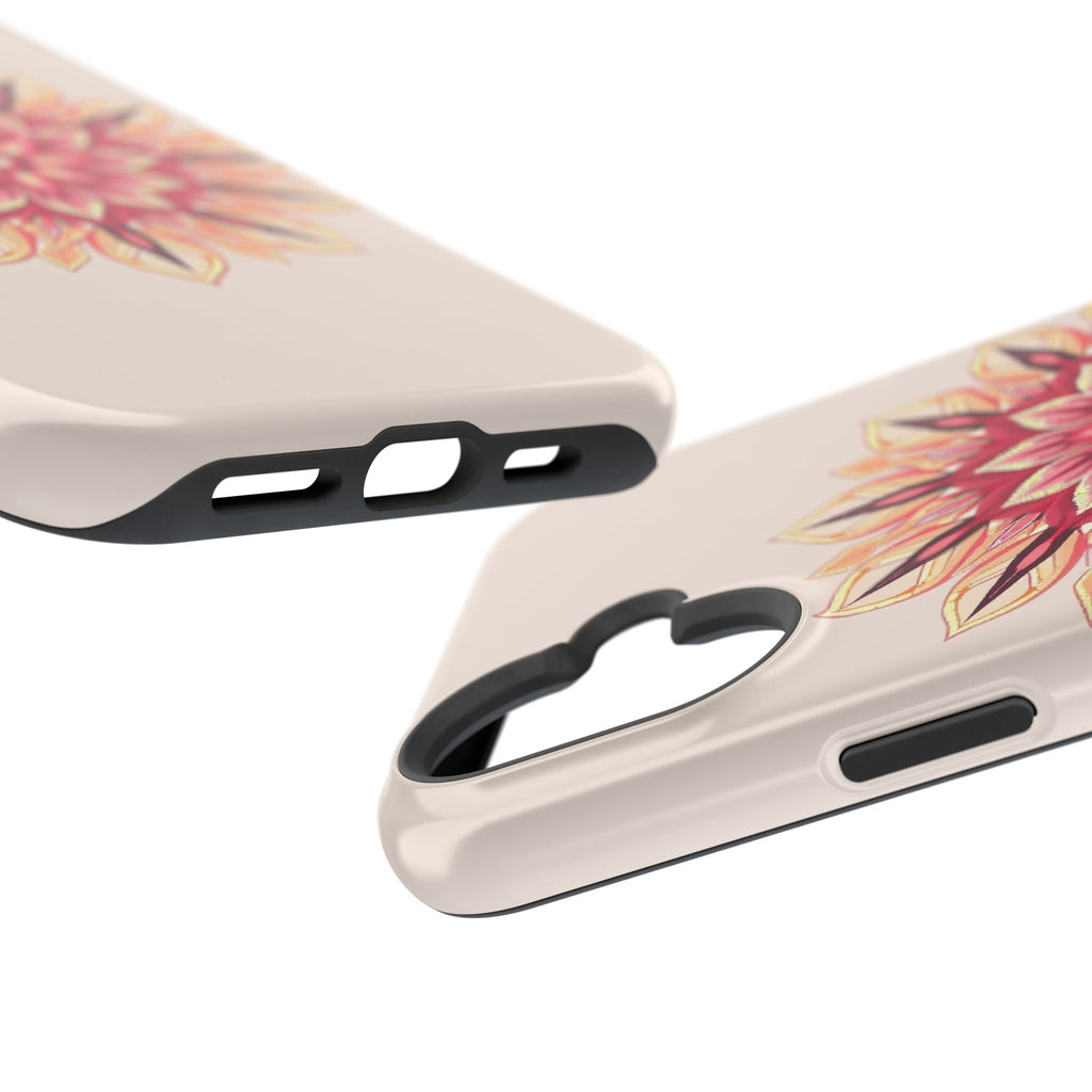 iPhone Floral Mandala Pixel Art -Bit Slim Everyday Designer Case · iPhone Case