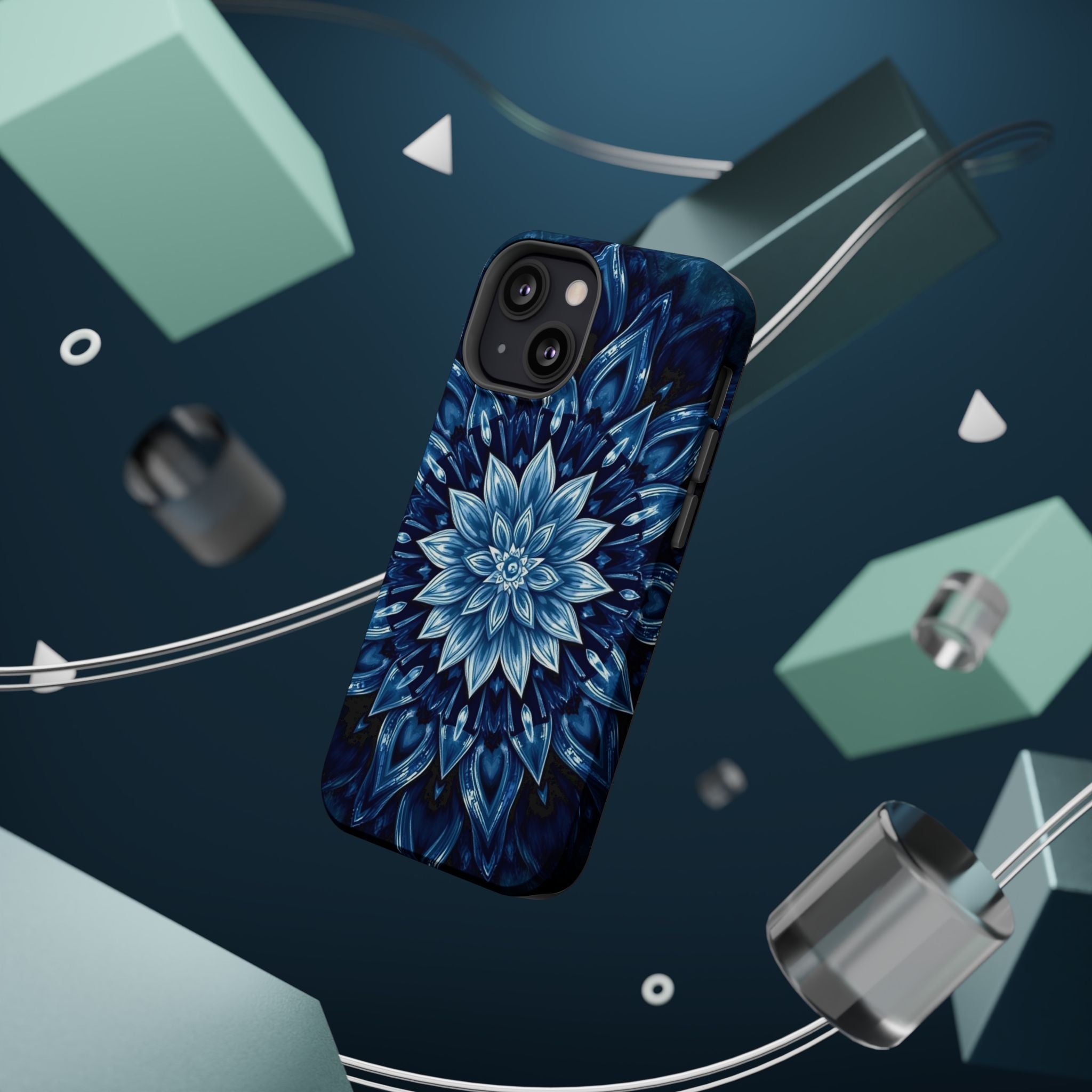 iPhone Floral Mandala Electric Art Bold Modern Everyday Snap Case · iPhone Case
