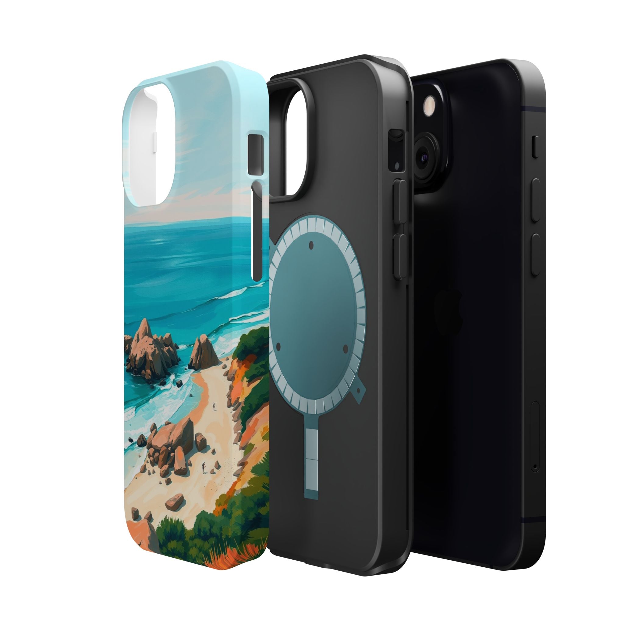 iPhone Pebble Beach Cinematic Art Bold Modern Everyday Snap Case · iPhone Case