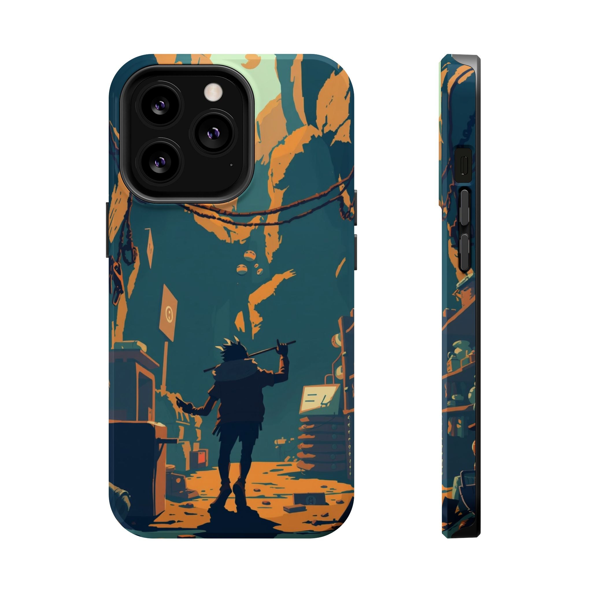 iPhone Mustard And Rust Unhinged in a Cute Way Soft Finish Everyday Case · iPhon