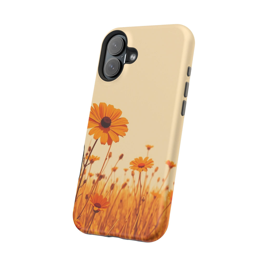 iPhone Wildflower Field Minimalist Line Art Slim Everyday Designer Case · iPhone
