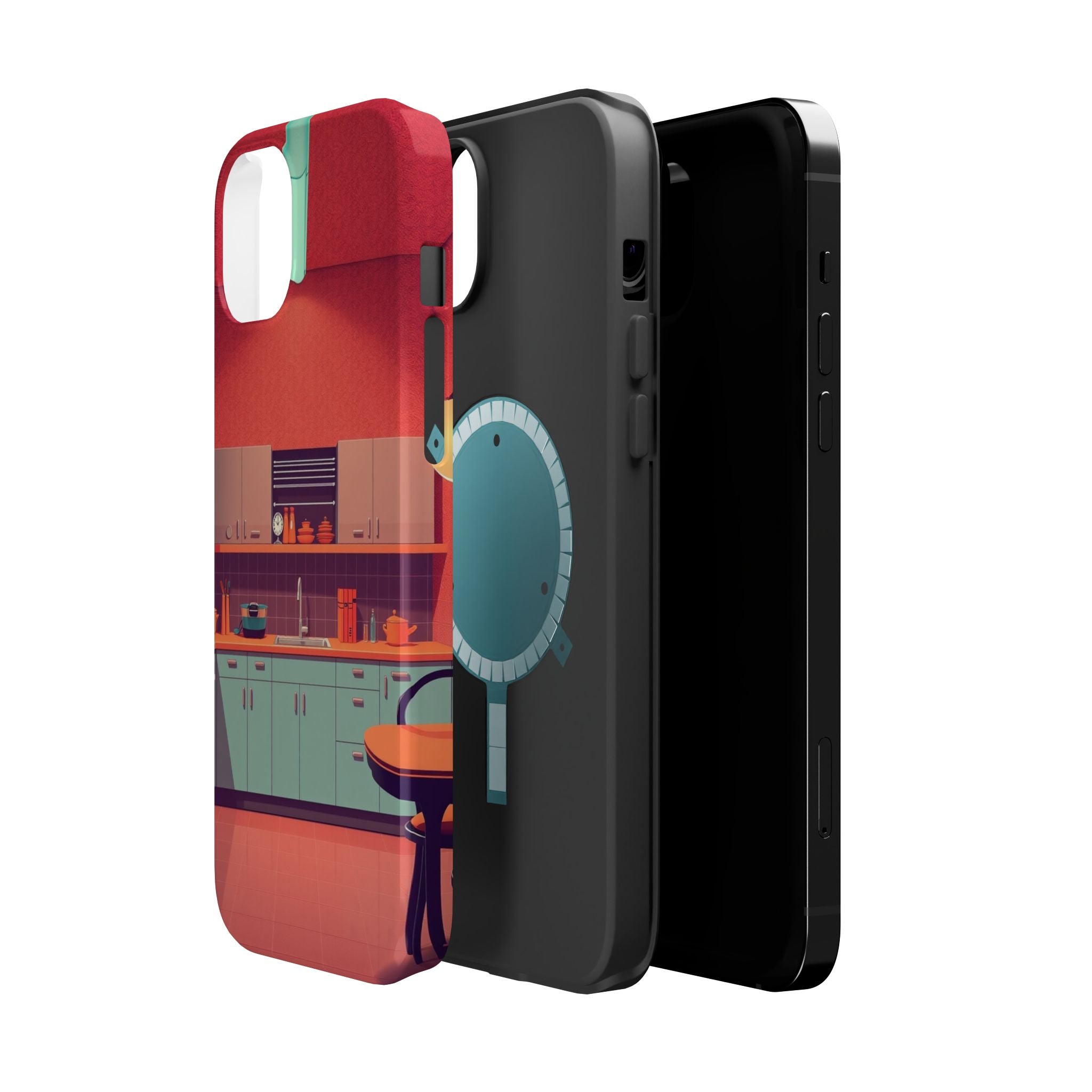 iPhone Earthy 1950s Kitchen Design Bold Modern Everyday Snap Case · iPhone Case