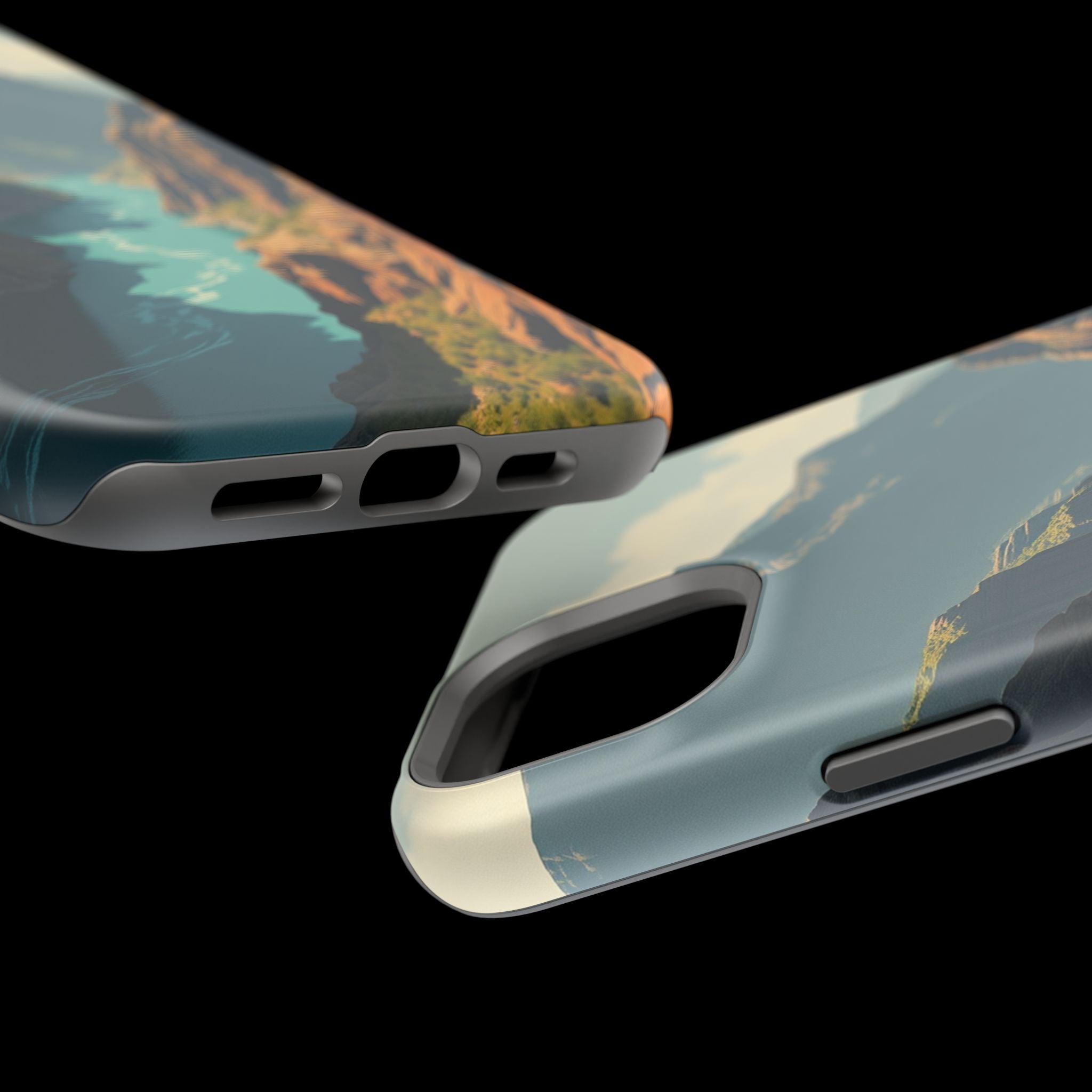 iPhone Charcoal And Copper River Canyon Slim Everyday iPhone 19 · iPhone Case