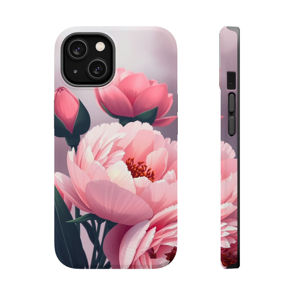 iPhone Peony Bouquet Enchanted Art Bold Modern Everyday Snap Case · iPhone Case