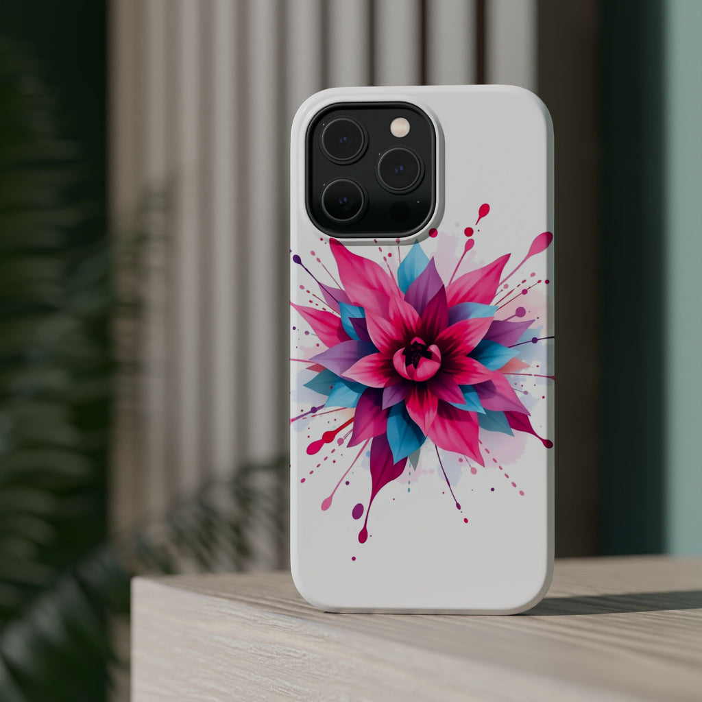 iPhone Floral Watercolor Splash Electric Art Slim iPhone Everyday · iPhone Case