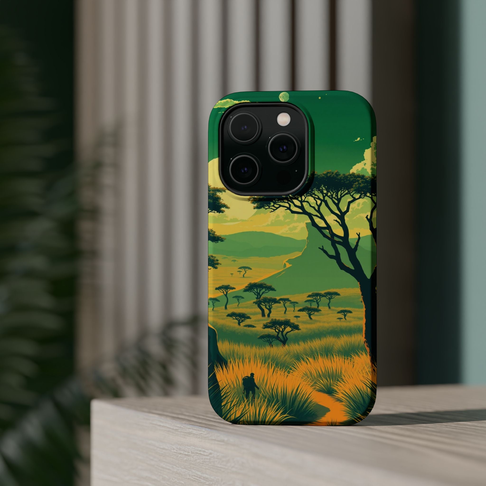 iPhone Savanna Horizon Pixel Art -Bit Slim Everyday Designer Case · iPhone Case