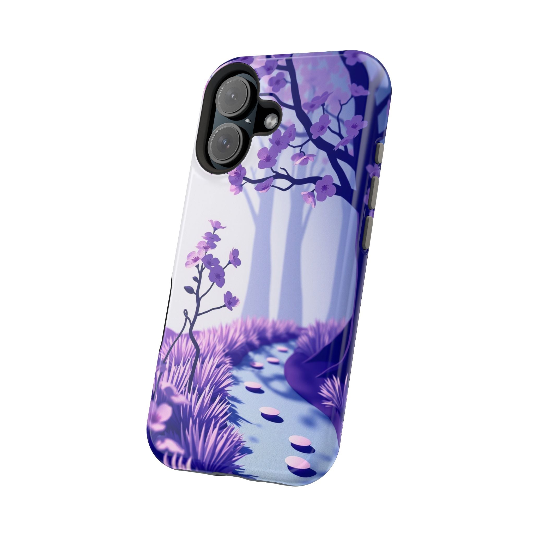 iPhone Blossom Trail Paper Cut Art Bold Modern Everyday Snap Case · iPhone Case
